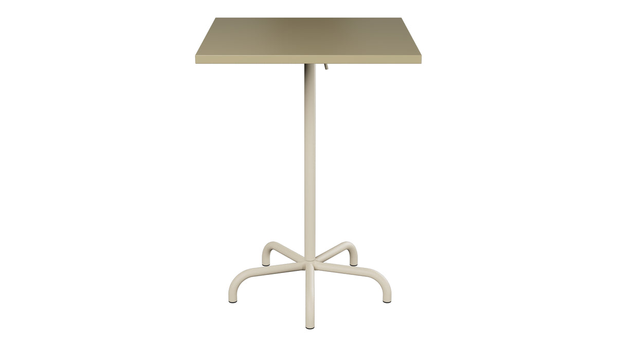 Säntis Metall-Stehtisch Outdoor 80x80 /110 klappbar in Champagner präsentiert im Onlineshop von KAQTU Design AG. Hochtisch Outdoor ist von Schaffner