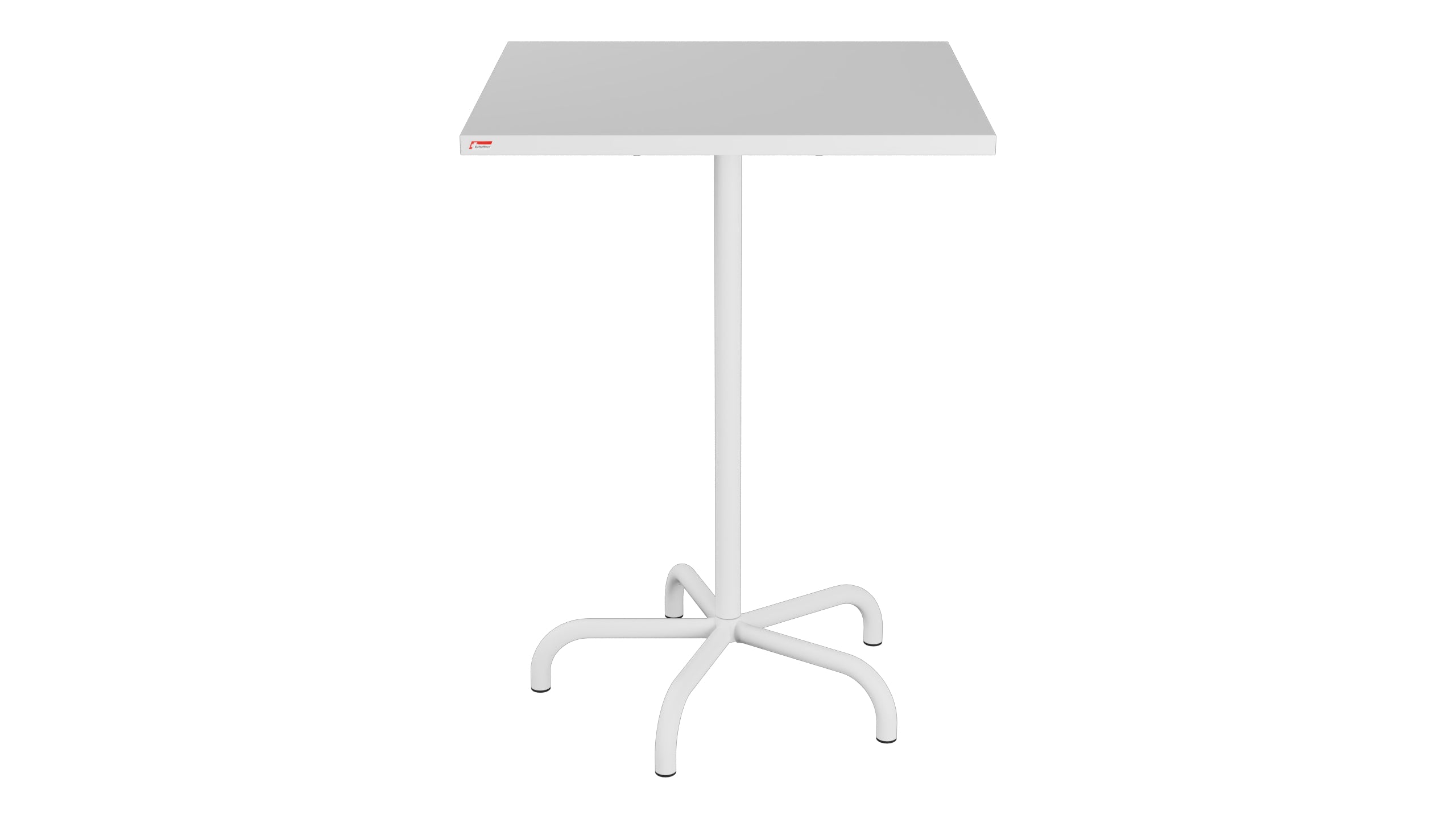 Säntis Metall-Stehtisch Outdoor 80x80 /110 klappbar in Weiss präsentiert im Onlineshop von KAQTU Design AG. Hochtisch Outdoor ist von Schaffner