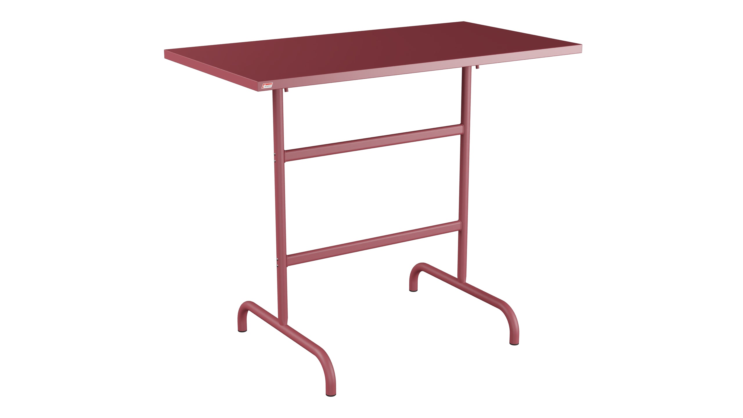 Säntis Metall-Stehtisch Outdoor 130x70 /110 klappbar in Bordeaux präsentiert im Onlineshop von KAQTU Design AG. Hochtisch Outdoor ist von Schaffner