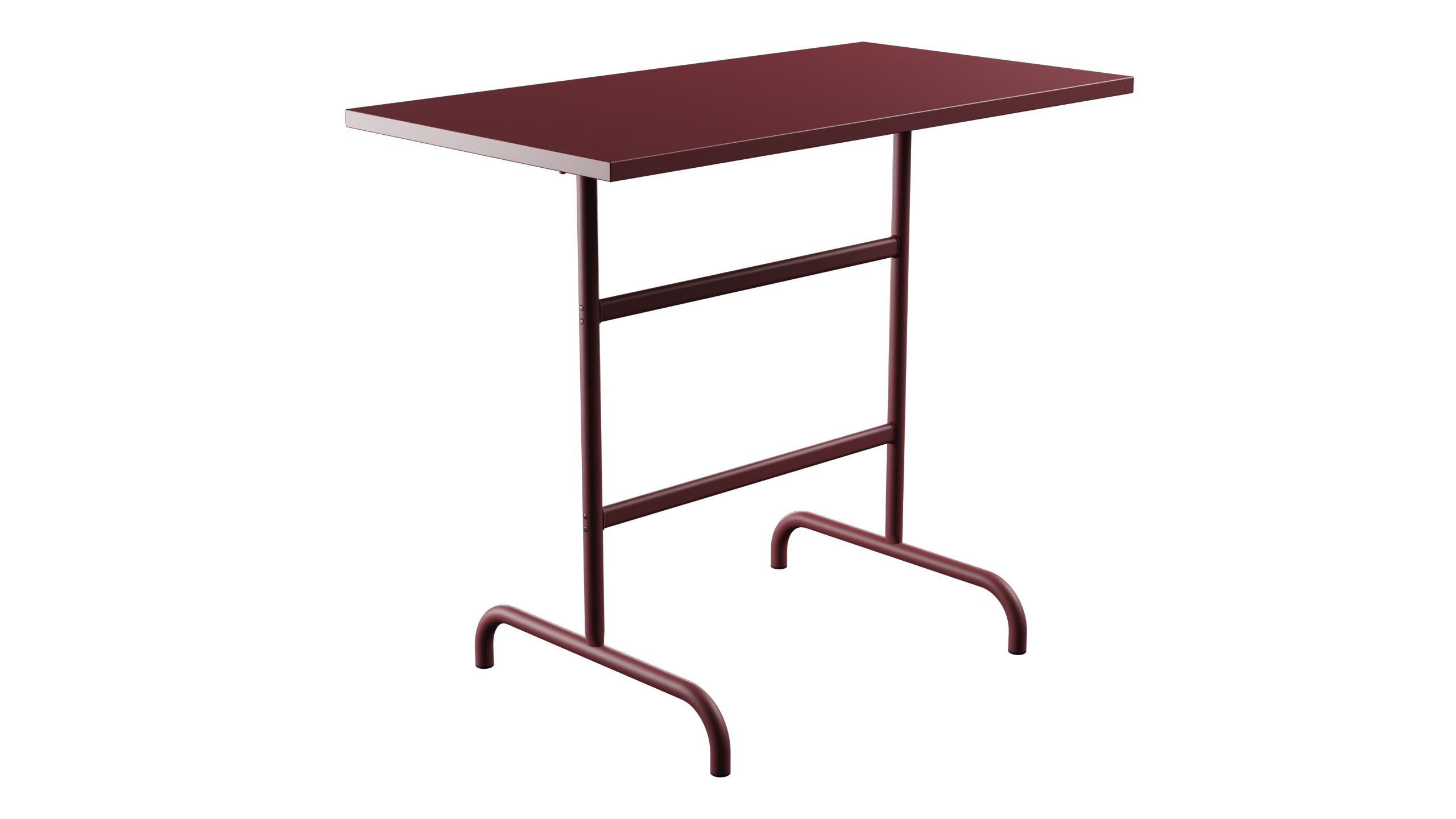 Säntis Metall-Stehtisch Outdoor 130x70 /110 klappbar in Bordeaux präsentiert im Onlineshop von KAQTU Design AG. Hochtisch Outdoor ist von Schaffner