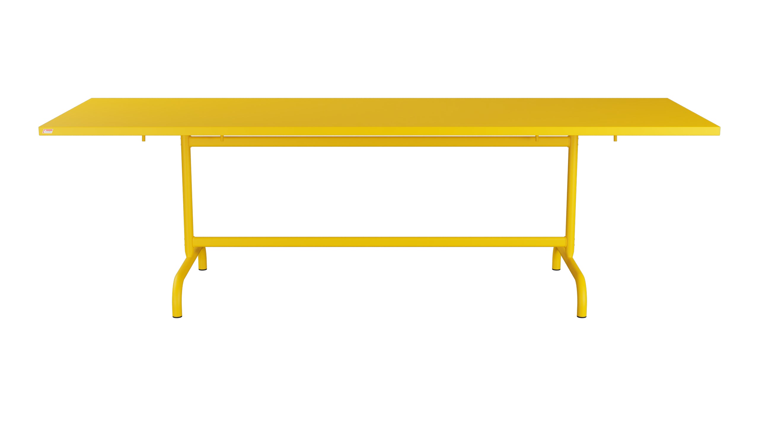 Säntis Metall-Gartentisch 240x80 klappbar in Gelb präsentiert im Onlineshop von KAQTU Design AG. Gartentisch ist von Schaffner