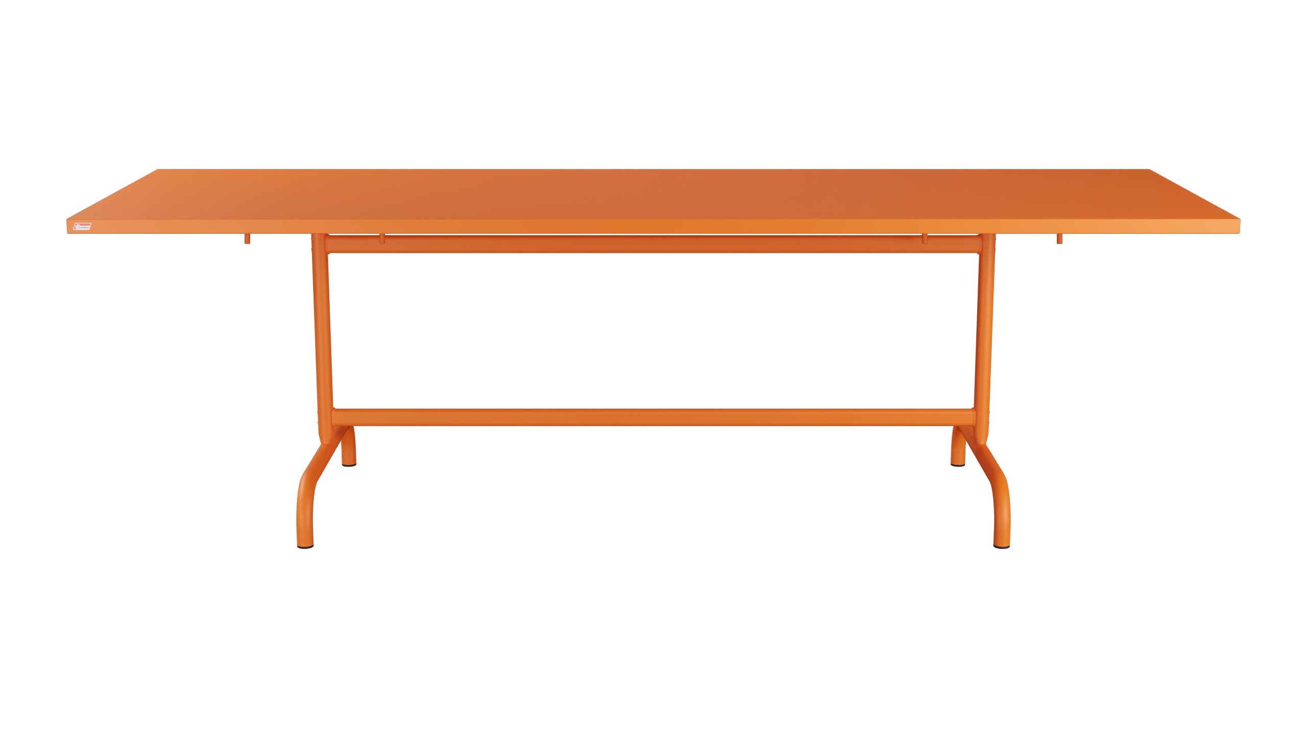 Säntis Metall-Gartentisch 240x80 klappbar in Orange präsentiert im Onlineshop von KAQTU Design AG. Gartentisch ist von Schaffner