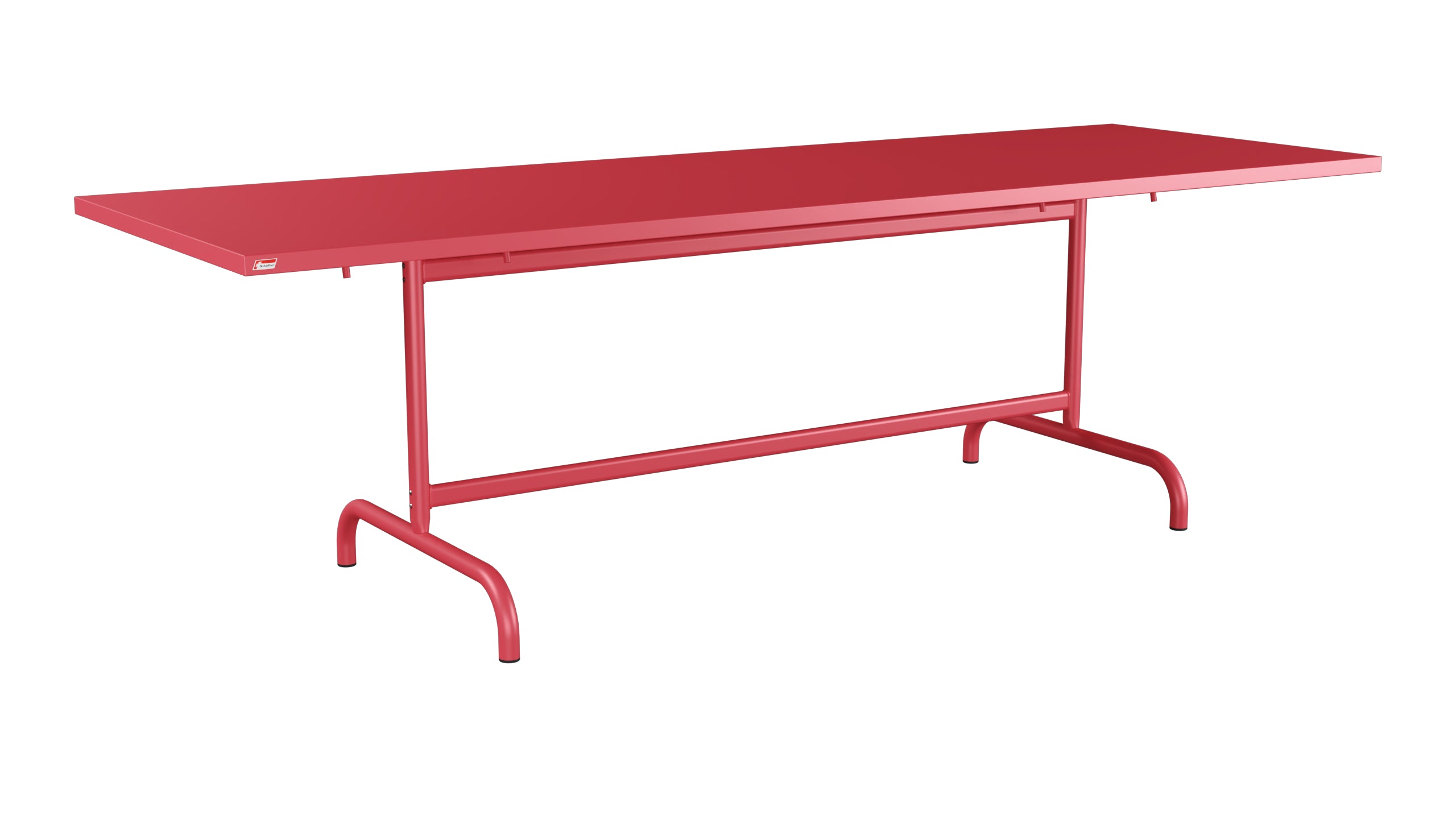 Säntis Metall-Gartentisch 240x80 klappbar in Ahornrot präsentiert im Onlineshop von KAQTU Design AG. Gartentisch ist von Schaffner