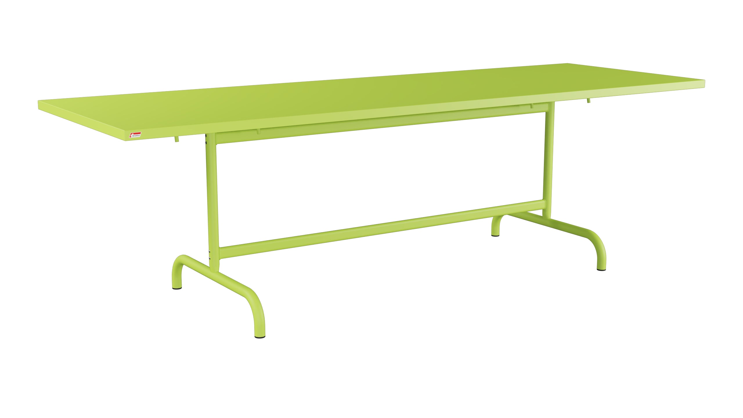 Säntis Metall-Gartentisch 240x80 klappbar in Hellgrün präsentiert im Onlineshop von KAQTU Design AG. Gartentisch ist von Schaffner