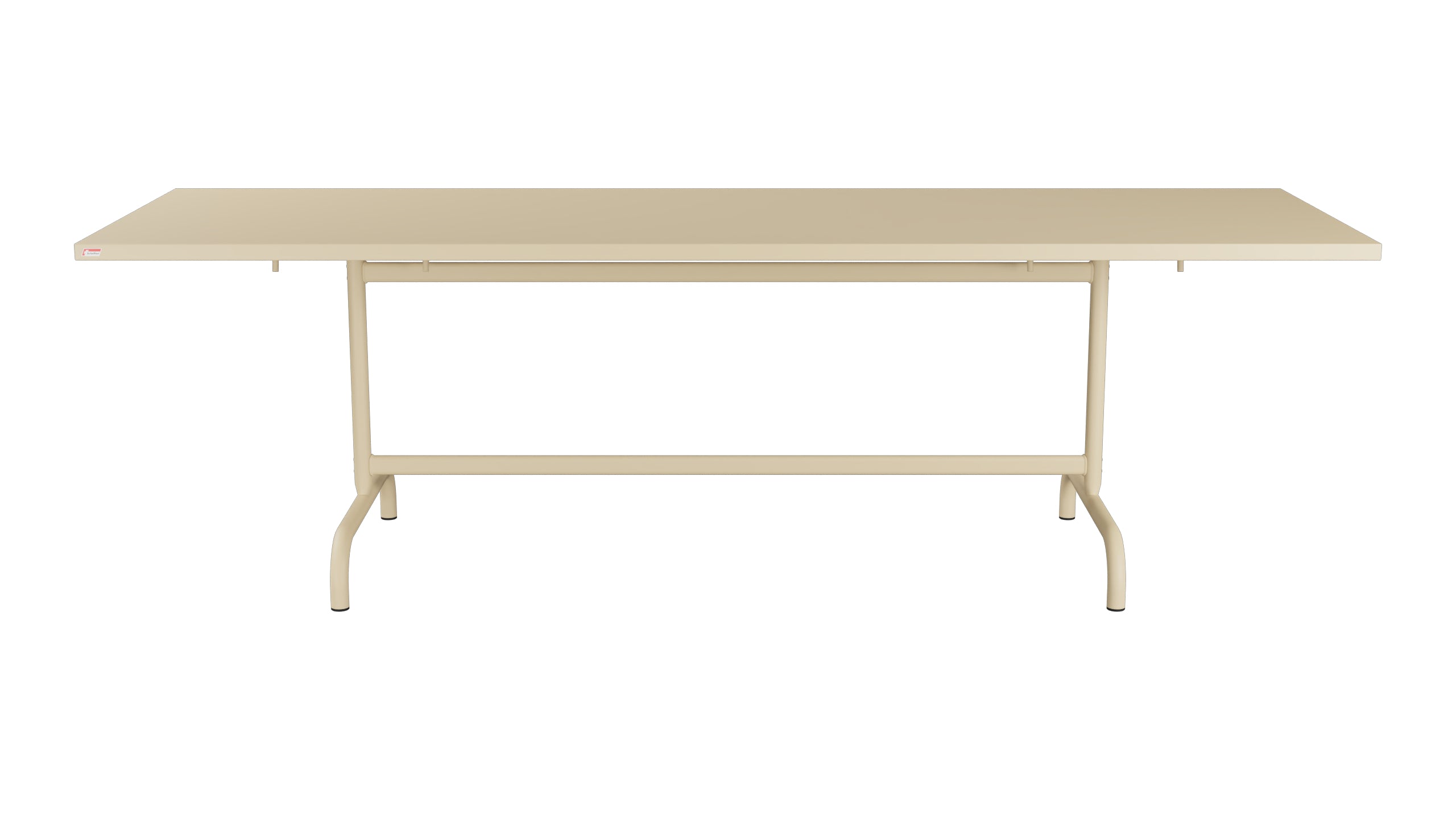 Säntis Metall-Gartentisch 240x80 klappbar in Pastellbraun präsentiert im Onlineshop von KAQTU Design AG. Gartentisch ist von Schaffner