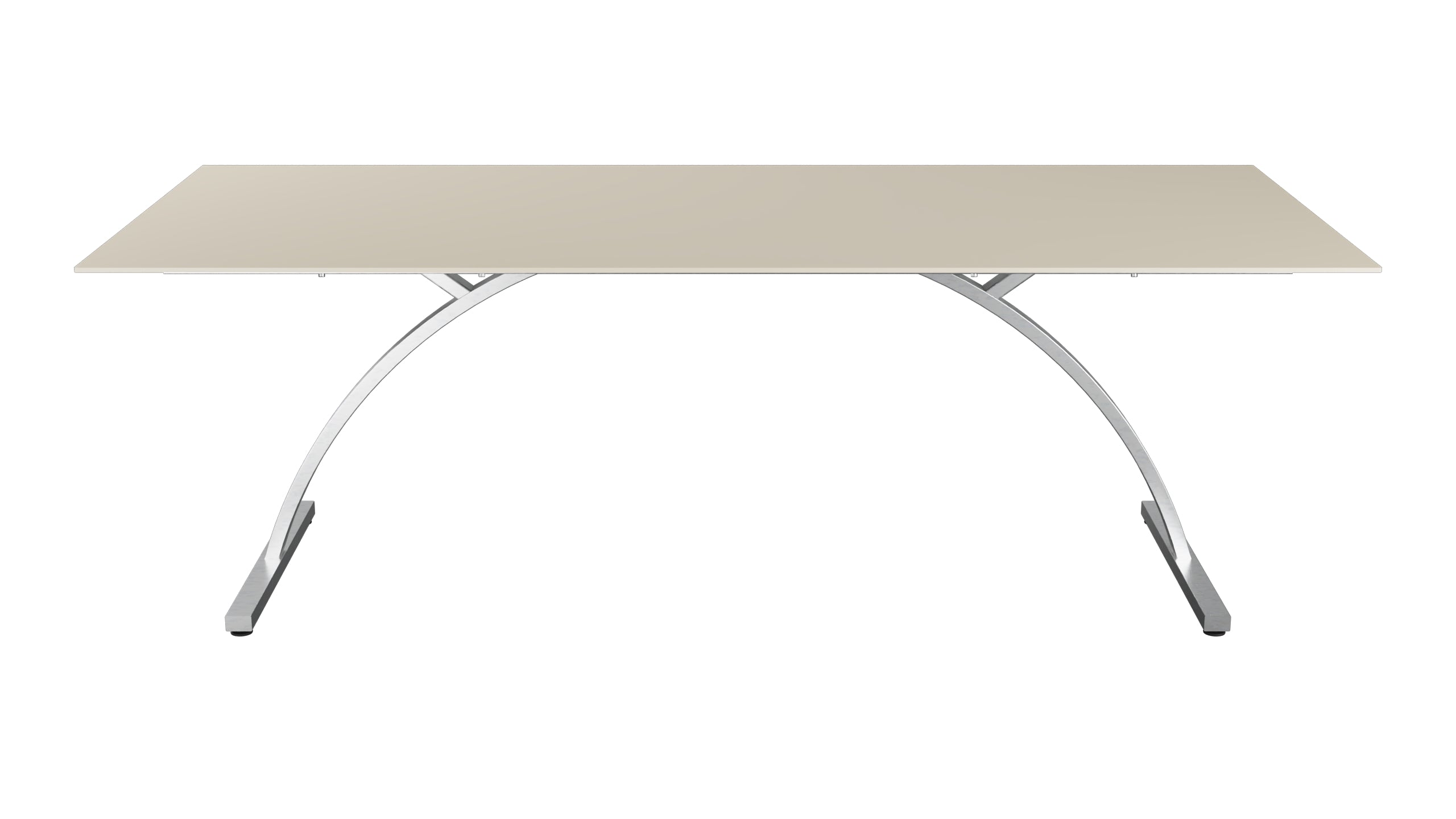 Bernardino Gartentisch aus Glasfaser 220x100 klappbar in Pastellsand präsentiert im Onlineshop von KAQTU Design AG. Gartentisch ist von Schaffner