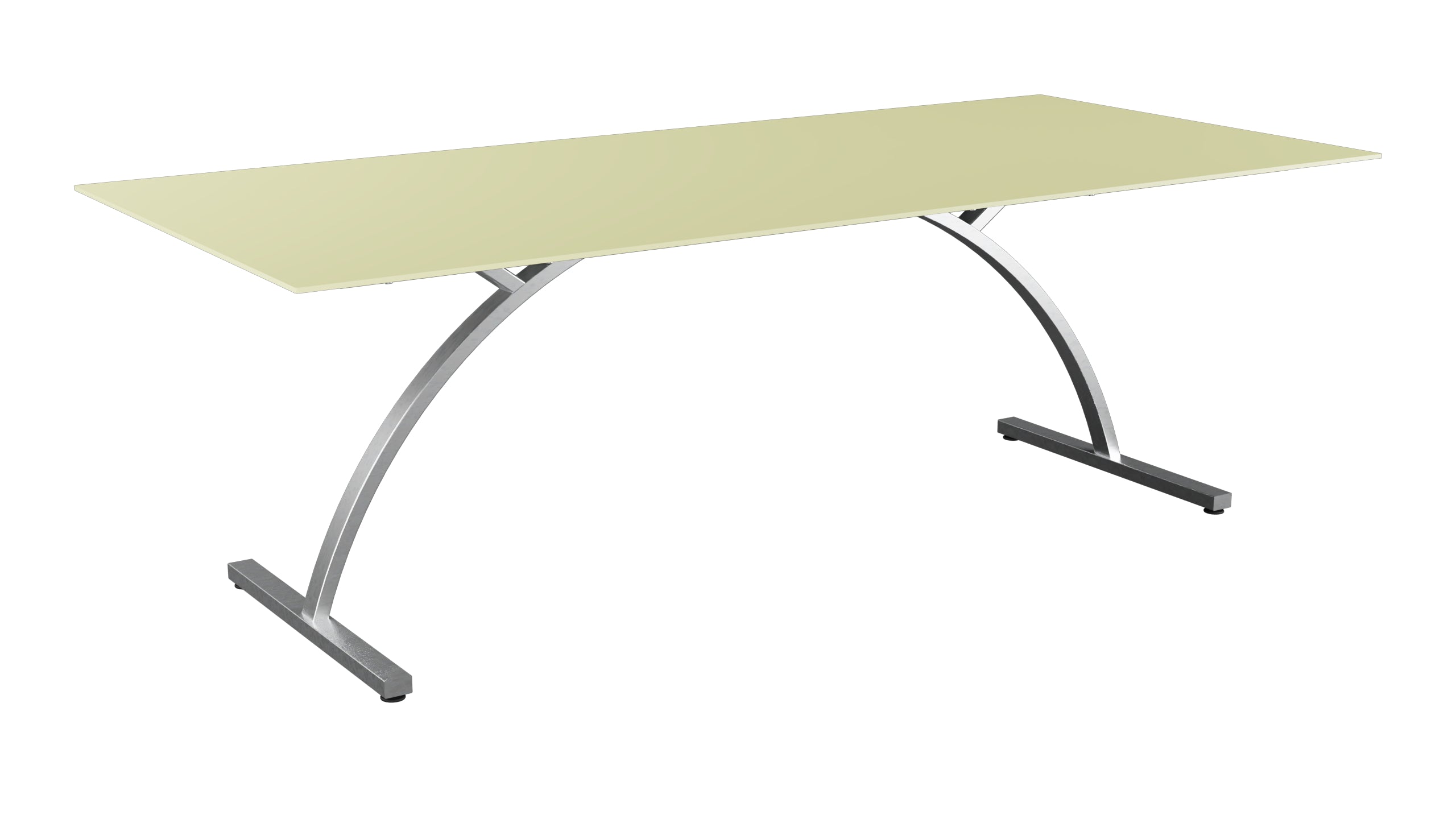 Bernardino Gartentisch aus Glasfaser 220x100 klappbar in Buchsbaumgelb präsentiert im Onlineshop von KAQTU Design AG. Gartentisch ist von Schaffner