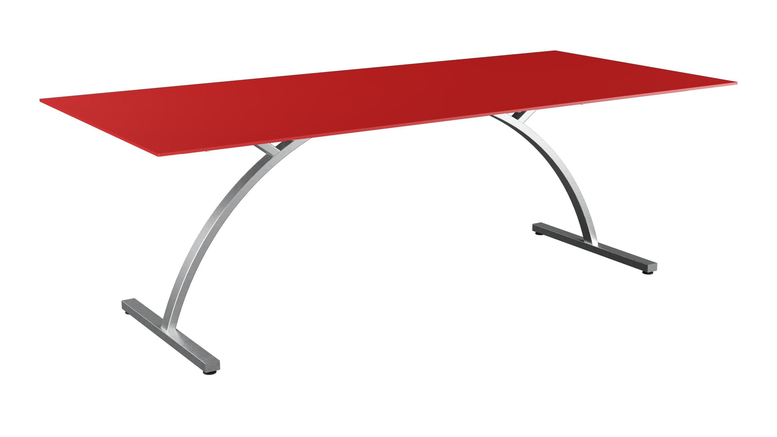 Bernardino Gartentisch aus Glasfaser 220x100 klappbar in Rot präsentiert im Onlineshop von KAQTU Design AG. Gartentisch ist von Schaffner