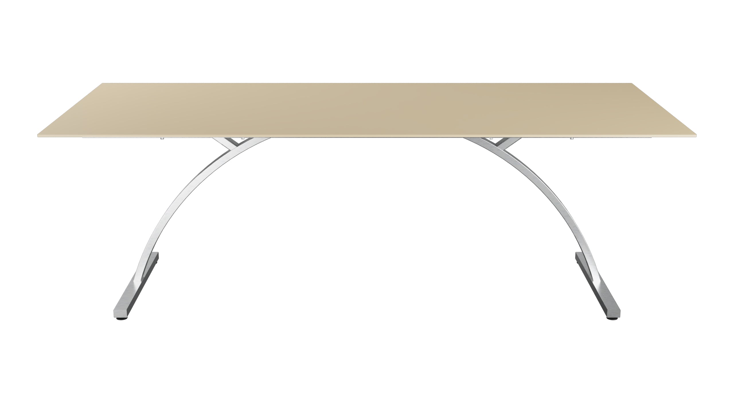 Bernardino Gartentisch aus Glasfaser 220x100 klappbar in Pastellbraun präsentiert im Onlineshop von KAQTU Design AG. Gartentisch ist von Schaffner