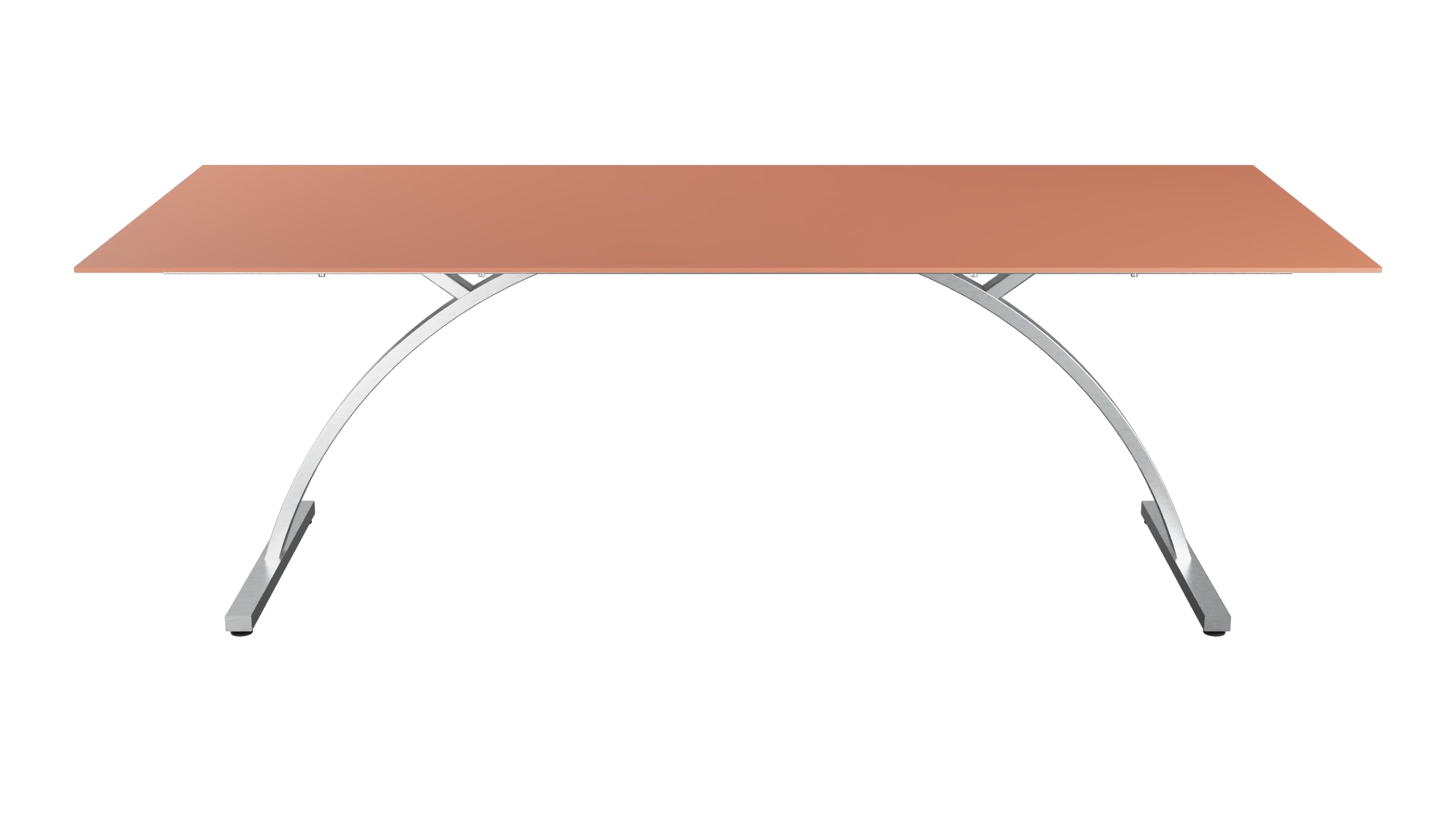 Bernardino Gartentisch aus Glasfaser 220x100 klappbar in Pastellterracotta präsentiert im Onlineshop von KAQTU Design AG. Gartentisch ist von Schaffner
