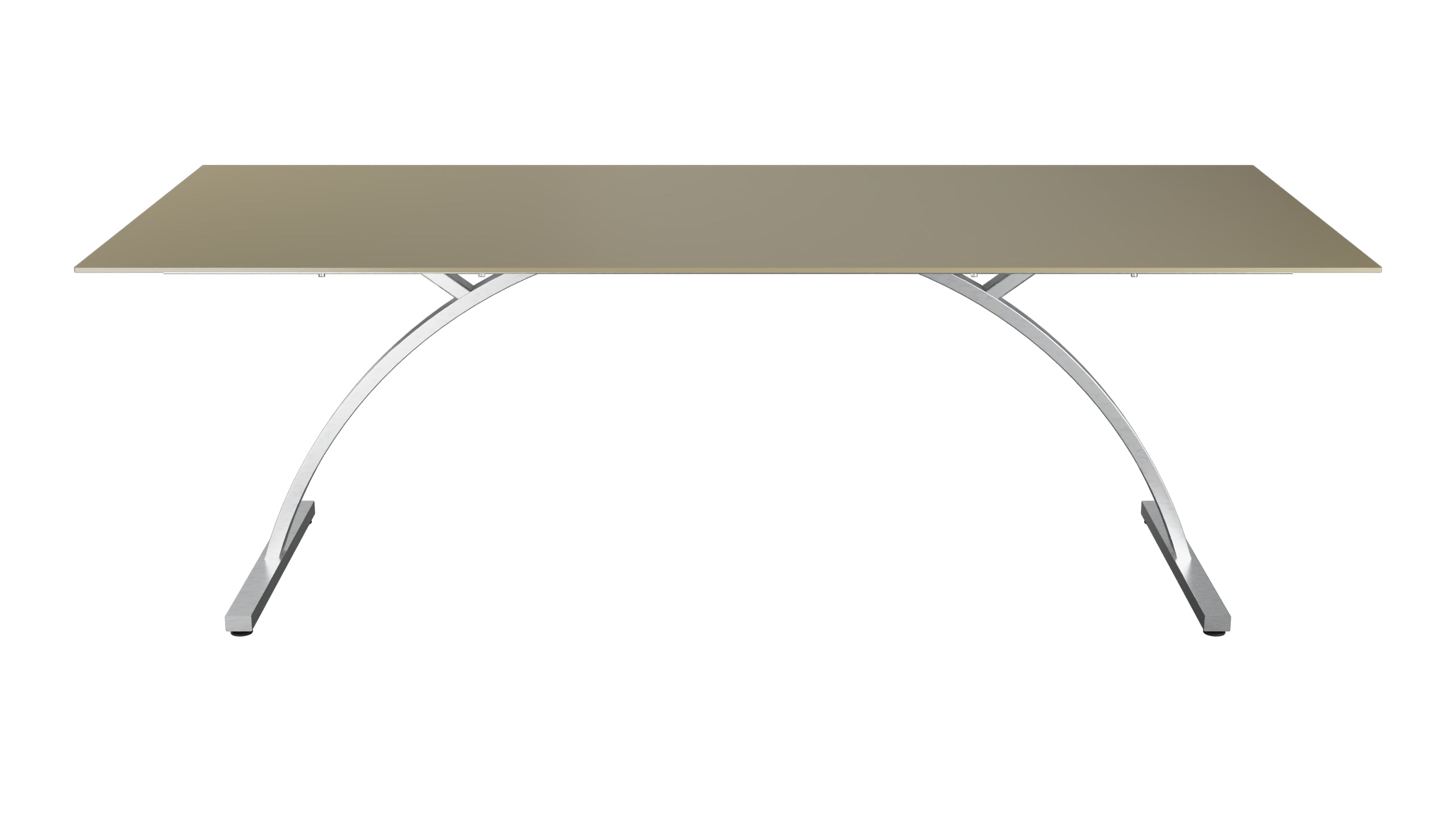 Bernardino Gartentisch aus Glasfaser 220x100 klappbar in Champagner präsentiert im Onlineshop von KAQTU Design AG. Gartentisch ist von Schaffner