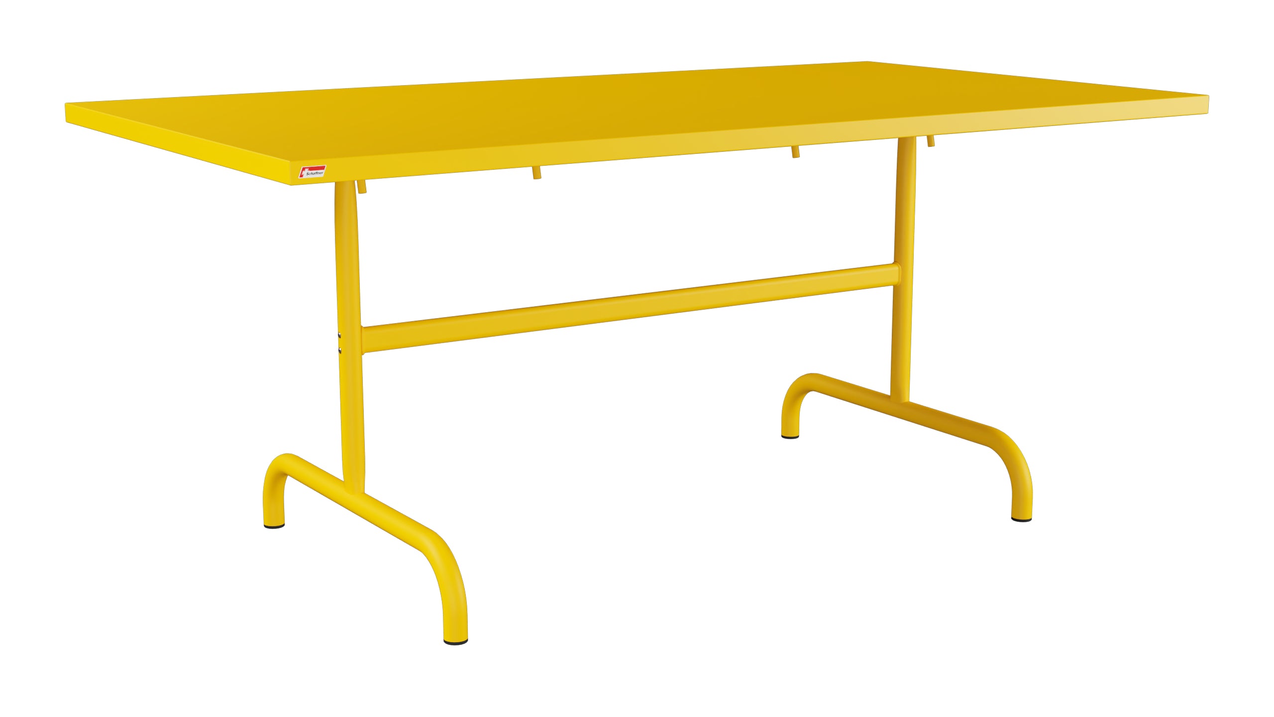 Säntis Metall-Gartentisch 165x90 klappbar in Gelb präsentiert im Onlineshop von KAQTU Design AG. Gartentisch ist von Schaffner