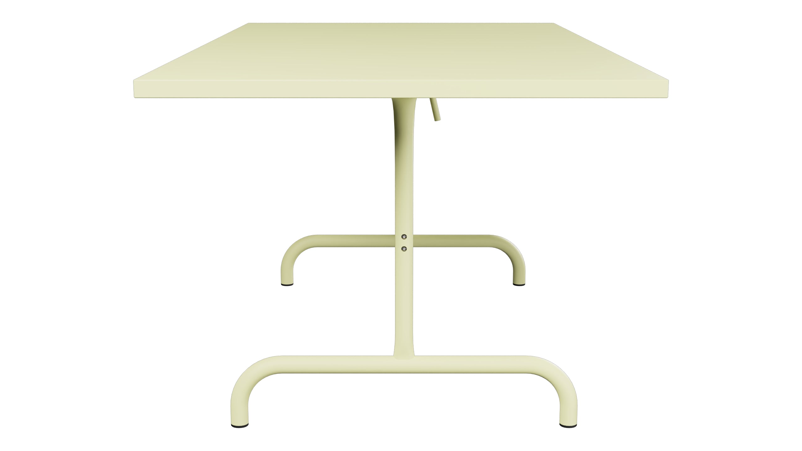 Säntis Metall-Gartentisch 165x90 klappbar in Buchsbaumgelb präsentiert im Onlineshop von KAQTU Design AG. Gartentisch ist von Schaffner