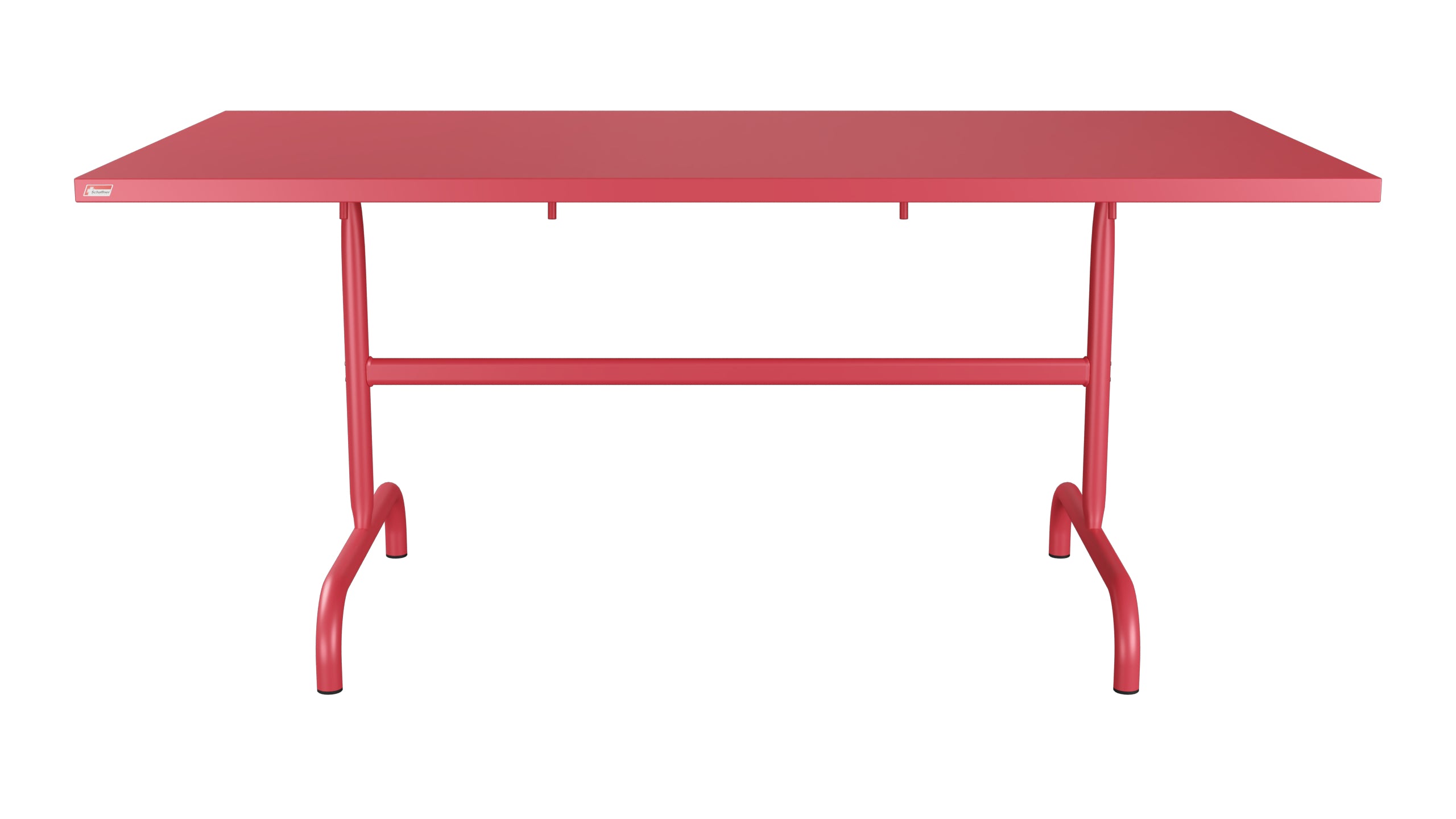 Säntis Metall-Gartentisch 165x90 klappbar in Ahornrot präsentiert im Onlineshop von KAQTU Design AG. Gartentisch ist von Schaffner