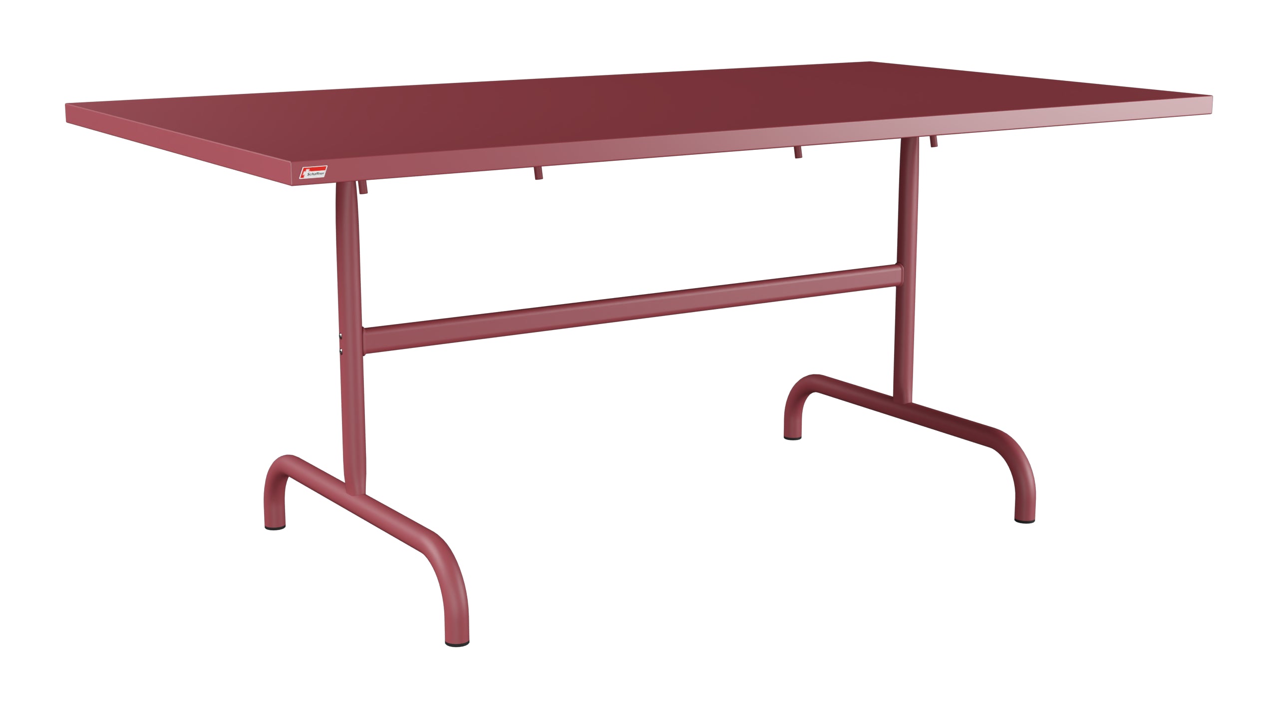 Säntis Metall-Gartentisch 165x90 klappbar in Bordeaux präsentiert im Onlineshop von KAQTU Design AG. Gartentisch ist von Schaffner