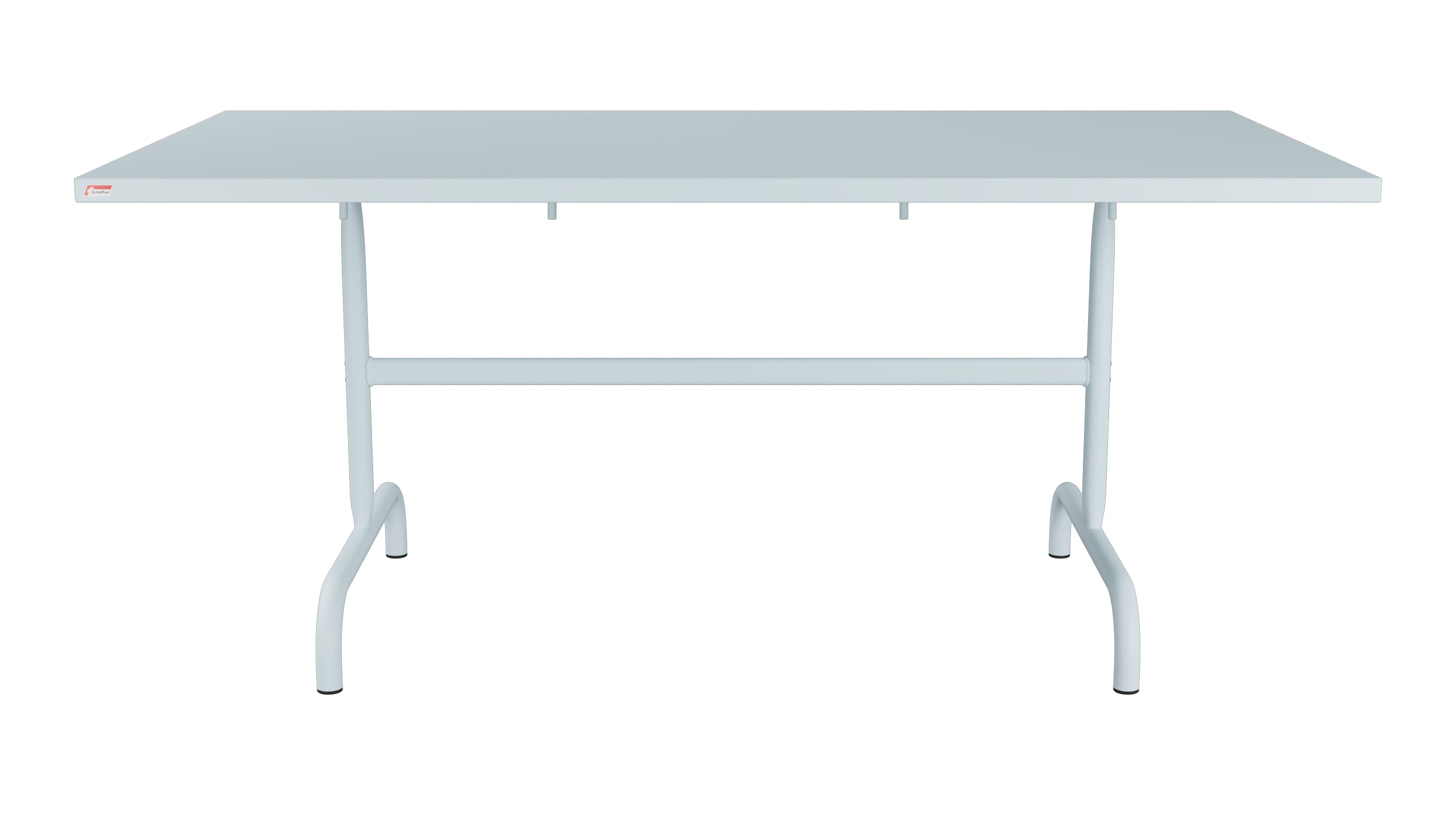 Säntis Metall-Gartentisch 165x90 klappbar in Pastellblau präsentiert im Onlineshop von KAQTU Design AG. Gartentisch ist von Schaffner