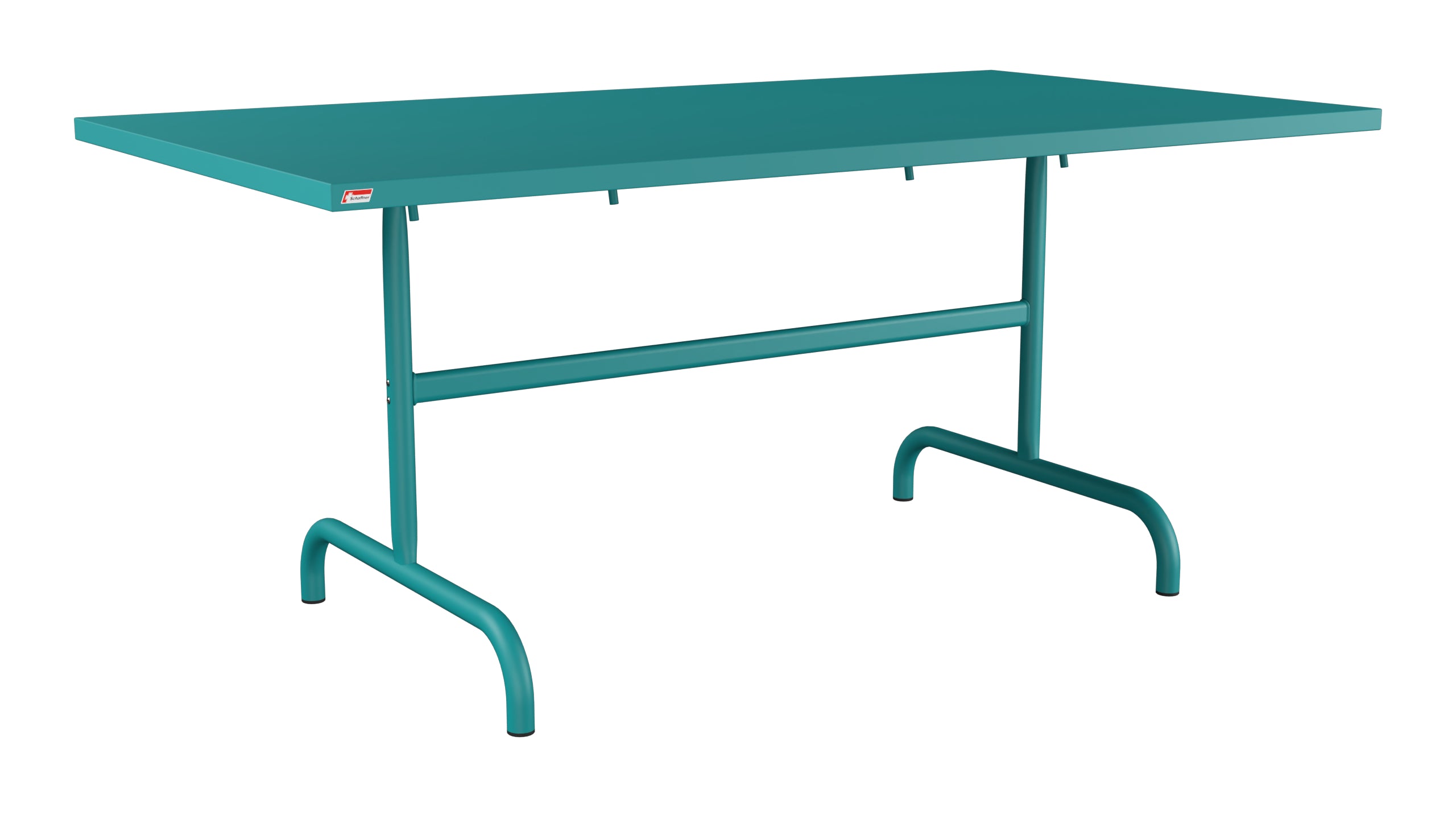 Säntis Metall-Gartentisch 165x90 klappbar in Kaliblau präsentiert im Onlineshop von KAQTU Design AG. Gartentisch ist von Schaffner