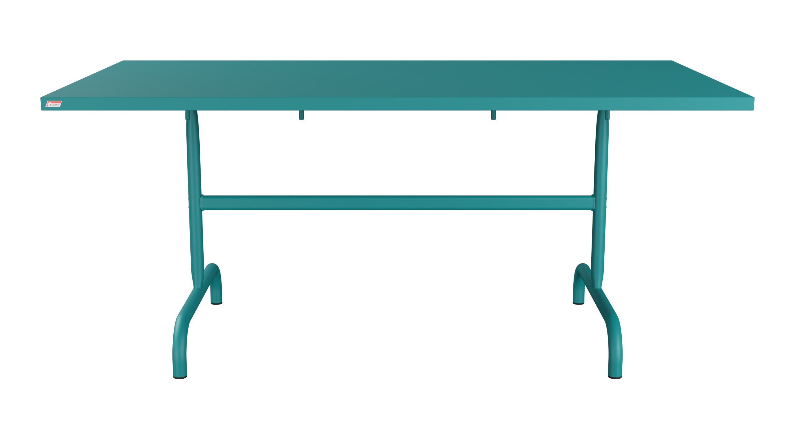 Säntis Metall-Gartentisch 165x90 klappbar in Kaliblau präsentiert im Onlineshop von KAQTU Design AG. Gartentisch ist von Schaffner