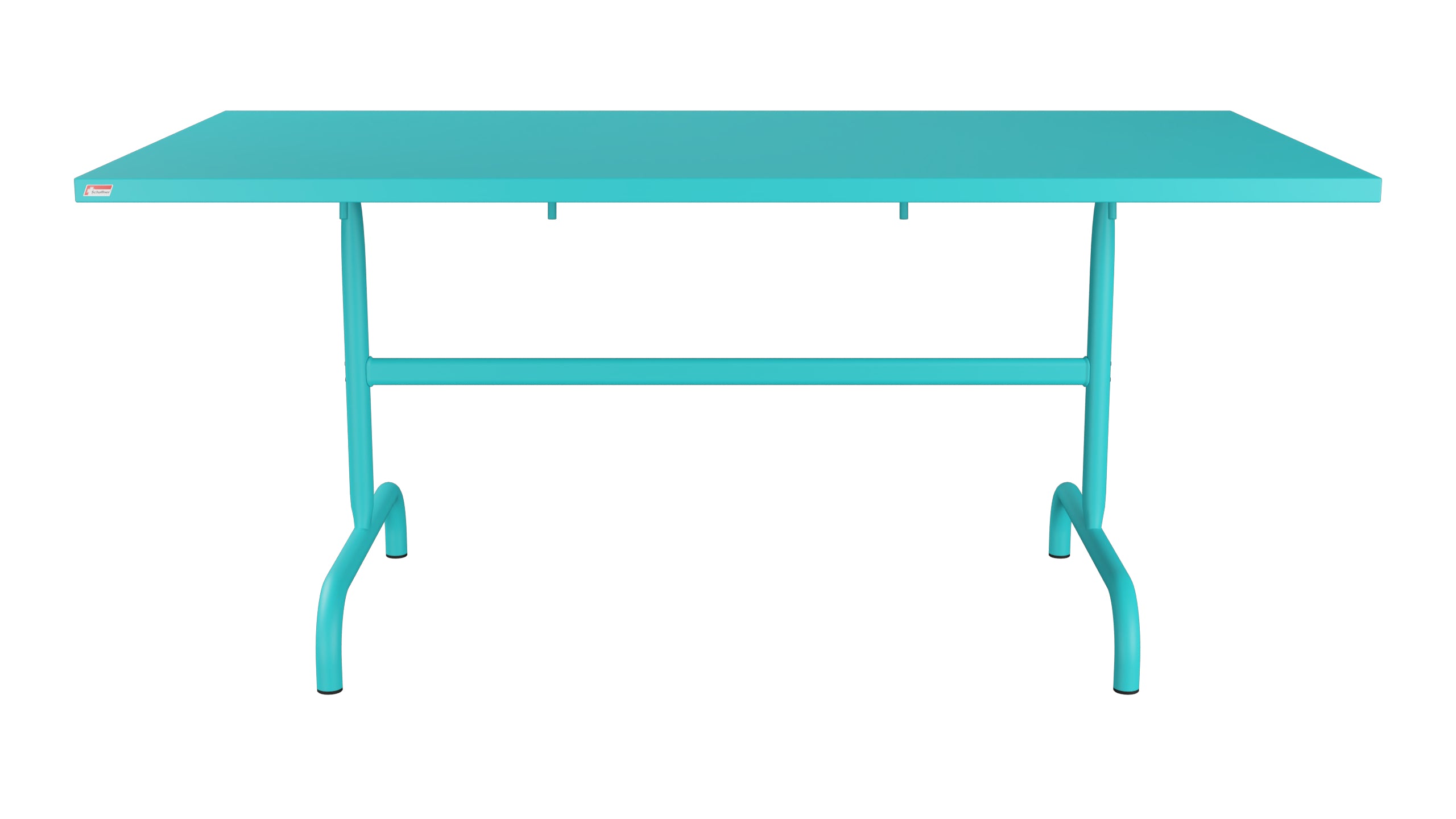 Säntis Metall-Gartentisch 165x90 klappbar in Türkis präsentiert im Onlineshop von KAQTU Design AG. Gartentisch ist von Schaffner