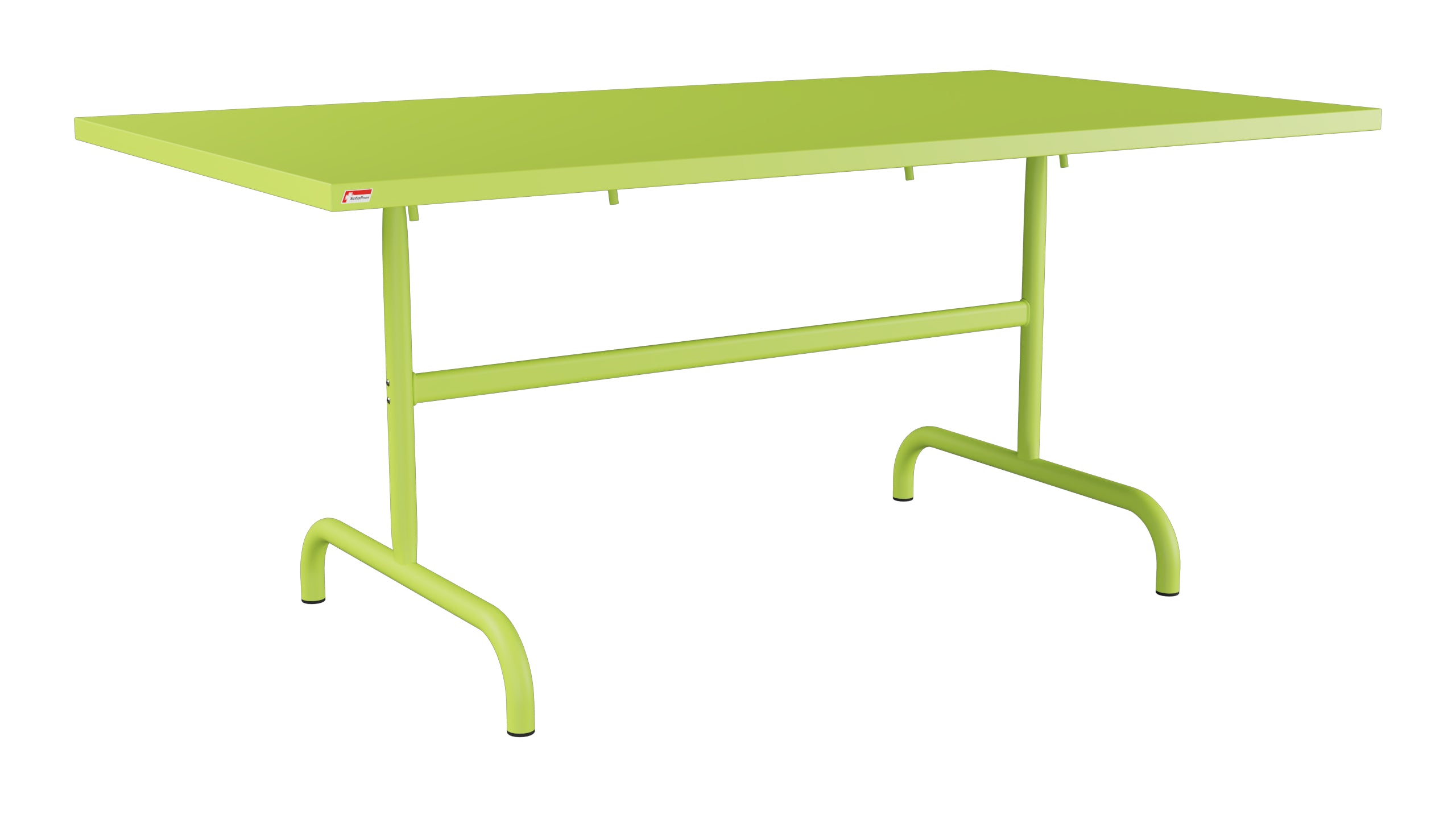 Säntis Metall-Gartentisch 165x90 klappbar in Hellgrün präsentiert im Onlineshop von KAQTU Design AG. Gartentisch ist von Schaffner