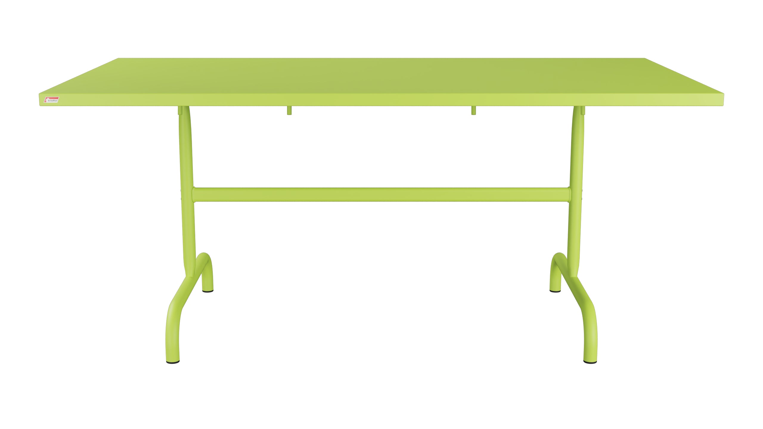 Säntis Metall-Gartentisch 165x90 klappbar in Hellgrün präsentiert im Onlineshop von KAQTU Design AG. Gartentisch ist von Schaffner