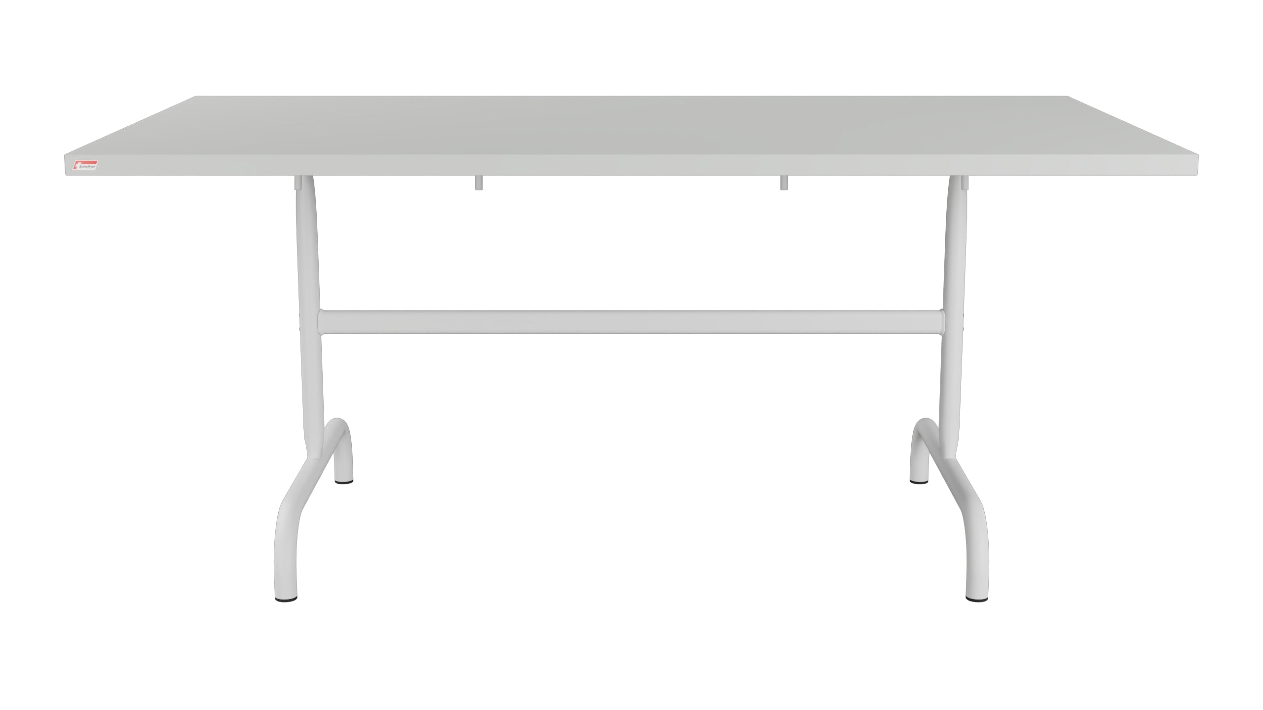 Säntis Metall-Gartentisch 165x90 klappbar in Alusilber präsentiert im Onlineshop von KAQTU Design AG. Gartentisch ist von Schaffner