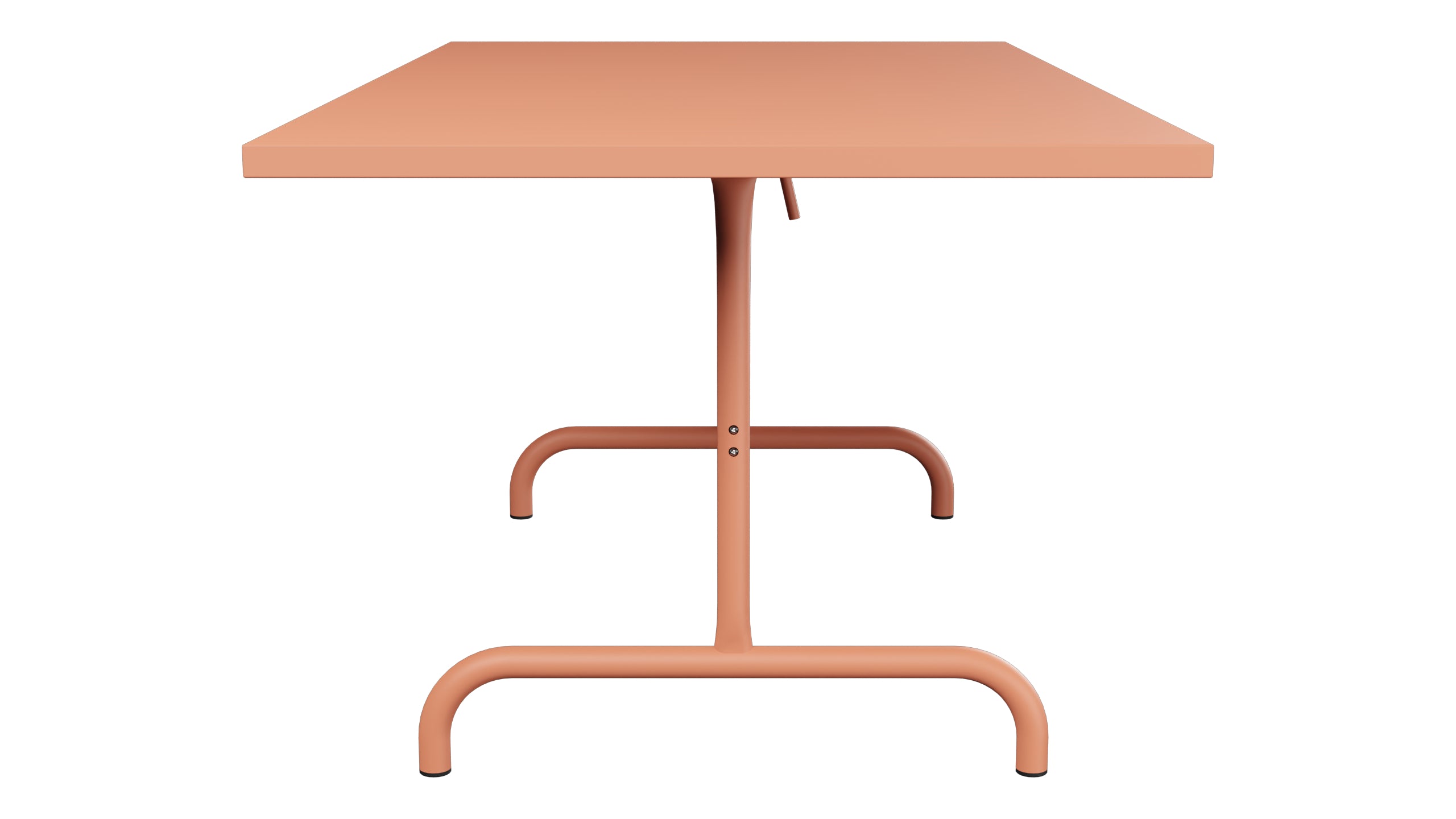 Säntis Metall-Gartentisch 165x90 klappbar in Pastellterracotta präsentiert im Onlineshop von KAQTU Design AG. Gartentisch ist von Schaffner