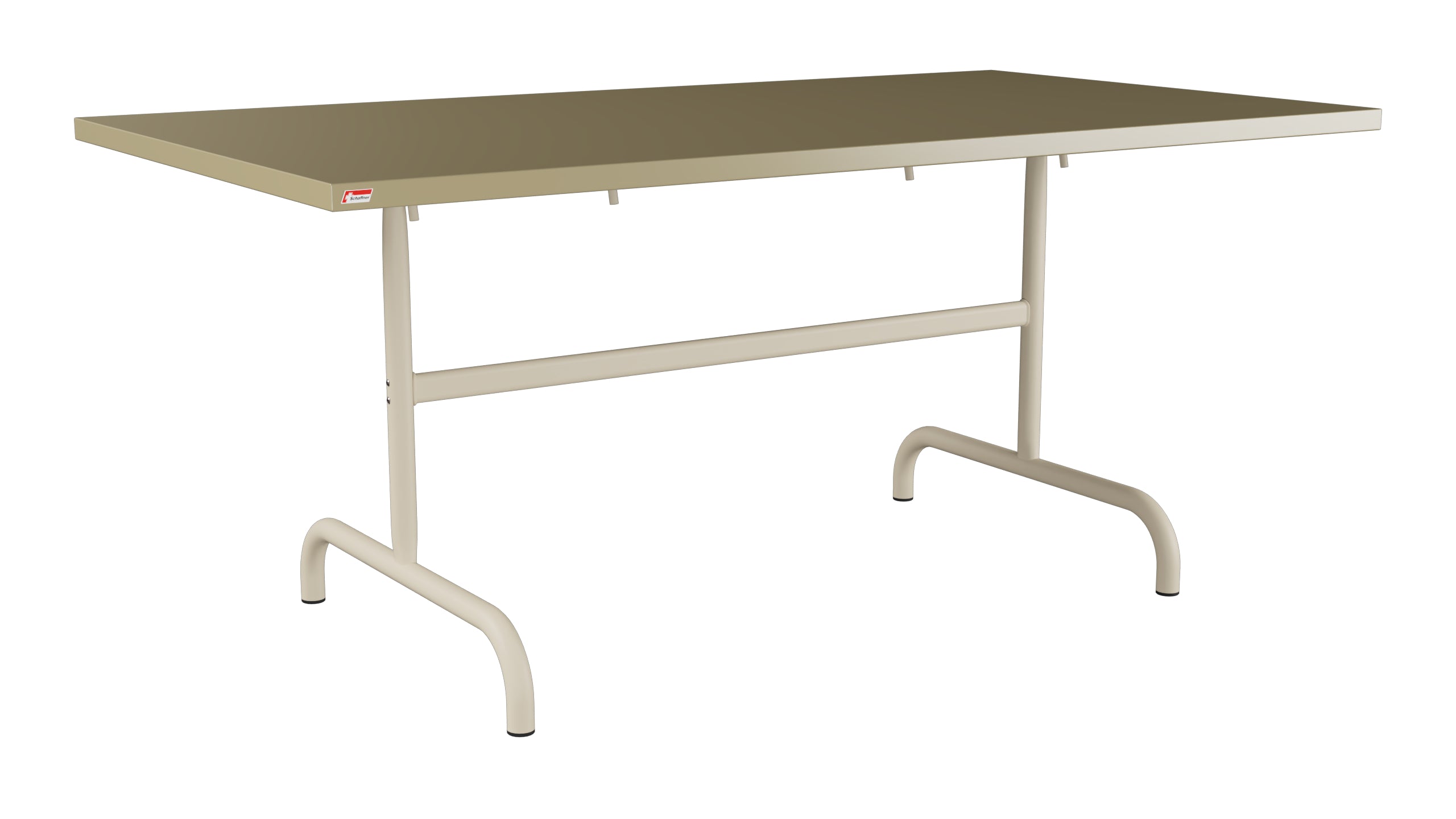 Säntis Metall-Gartentisch 165x90 klappbar in Champagner präsentiert im Onlineshop von KAQTU Design AG. Gartentisch ist von Schaffner