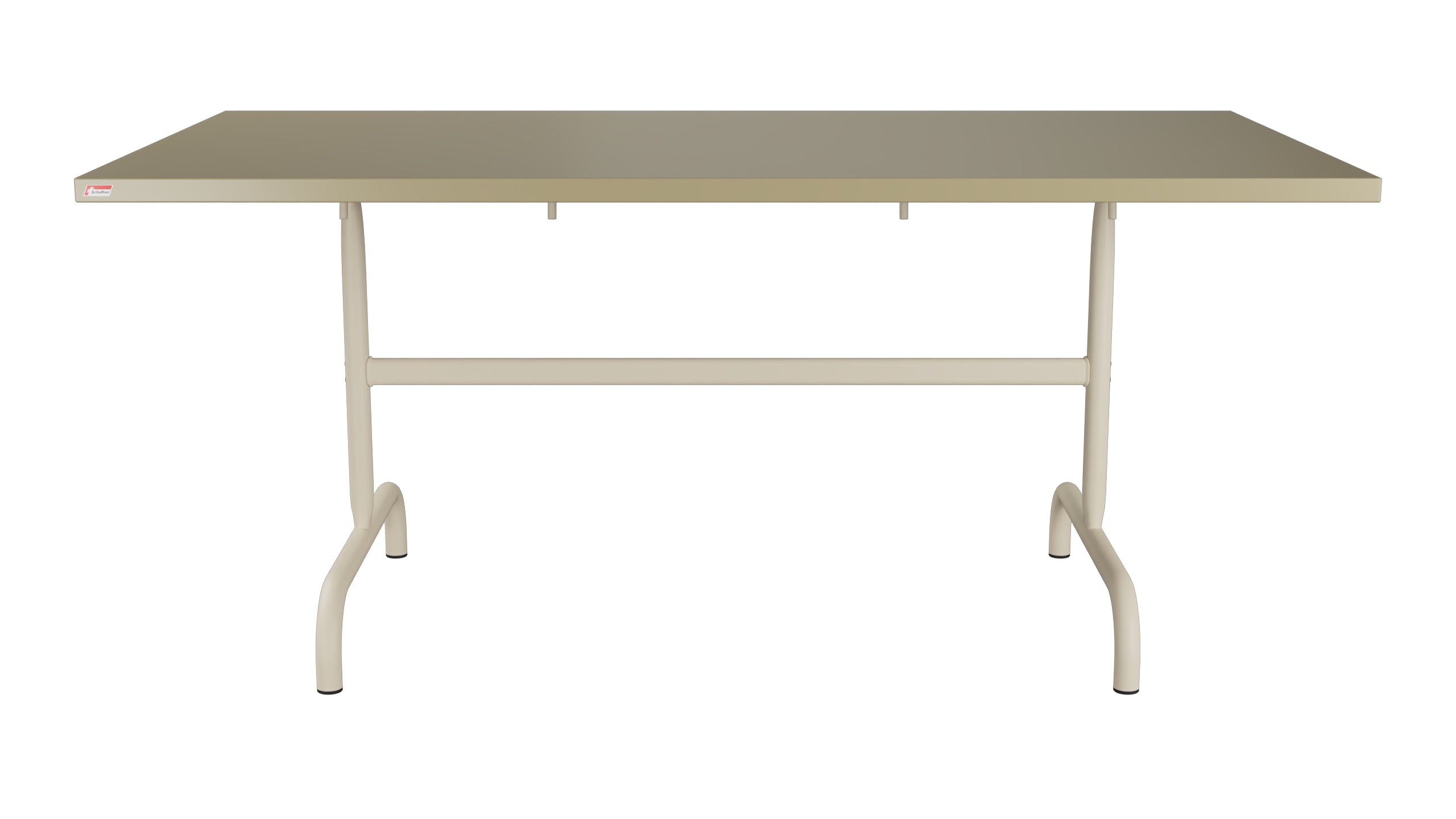 Säntis Metall-Gartentisch 165x90 klappbar in Champagner präsentiert im Onlineshop von KAQTU Design AG. Gartentisch ist von Schaffner