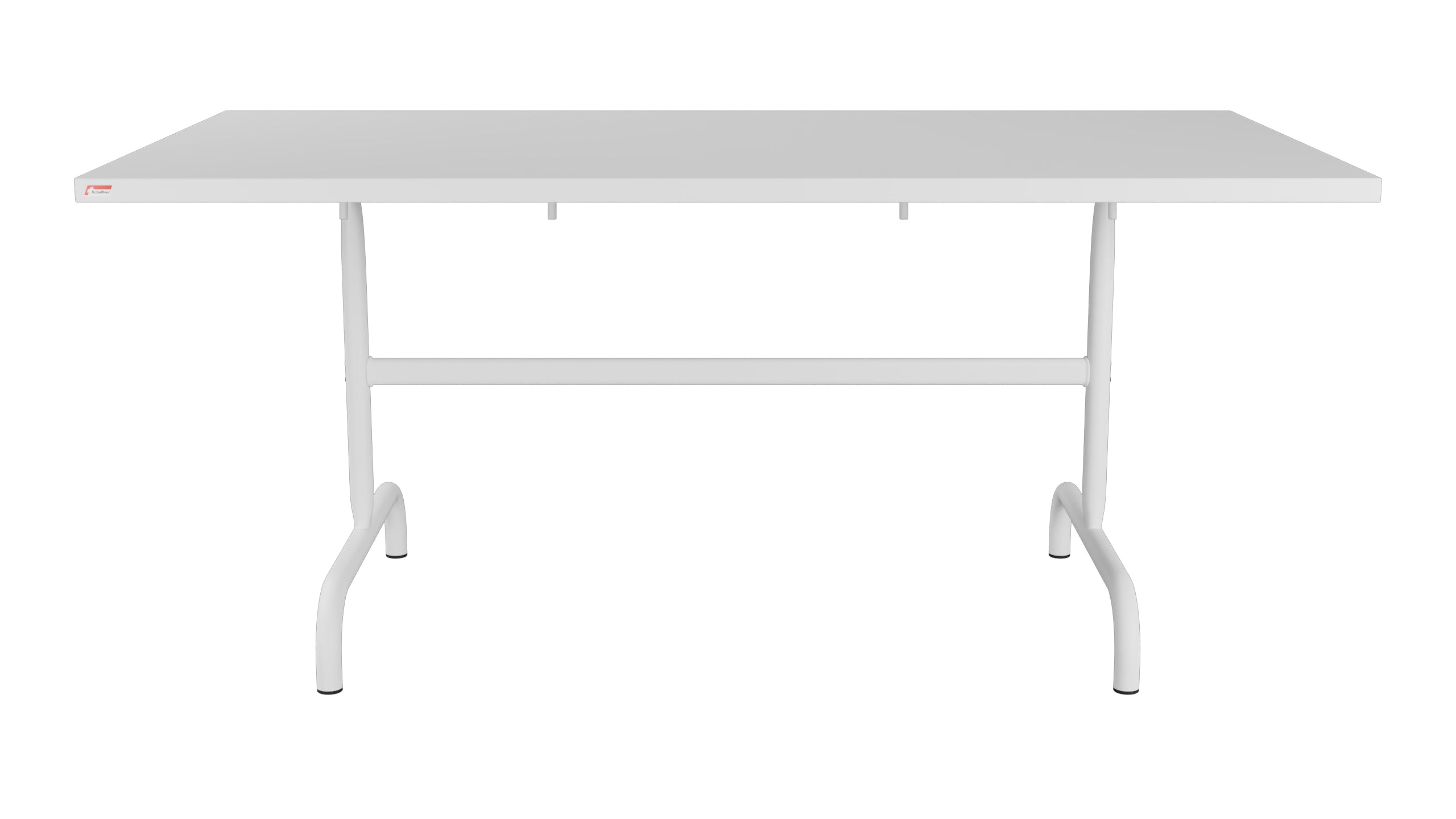 Säntis Metall-Gartentisch 165x90 klappbar in Weiss präsentiert im Onlineshop von KAQTU Design AG. Gartentisch ist von Schaffner