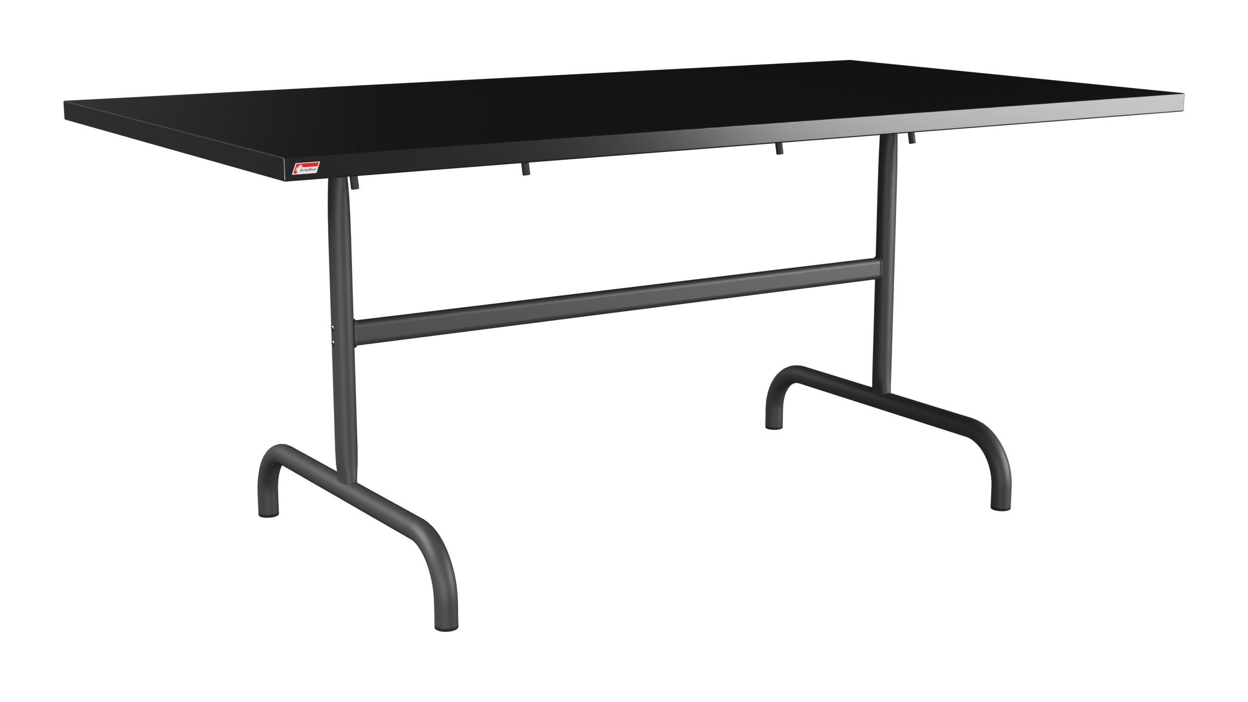 Säntis Metall-Gartentisch 165x90 klappbar in Schwarz präsentiert im Onlineshop von KAQTU Design AG. Gartentisch ist von Schaffner