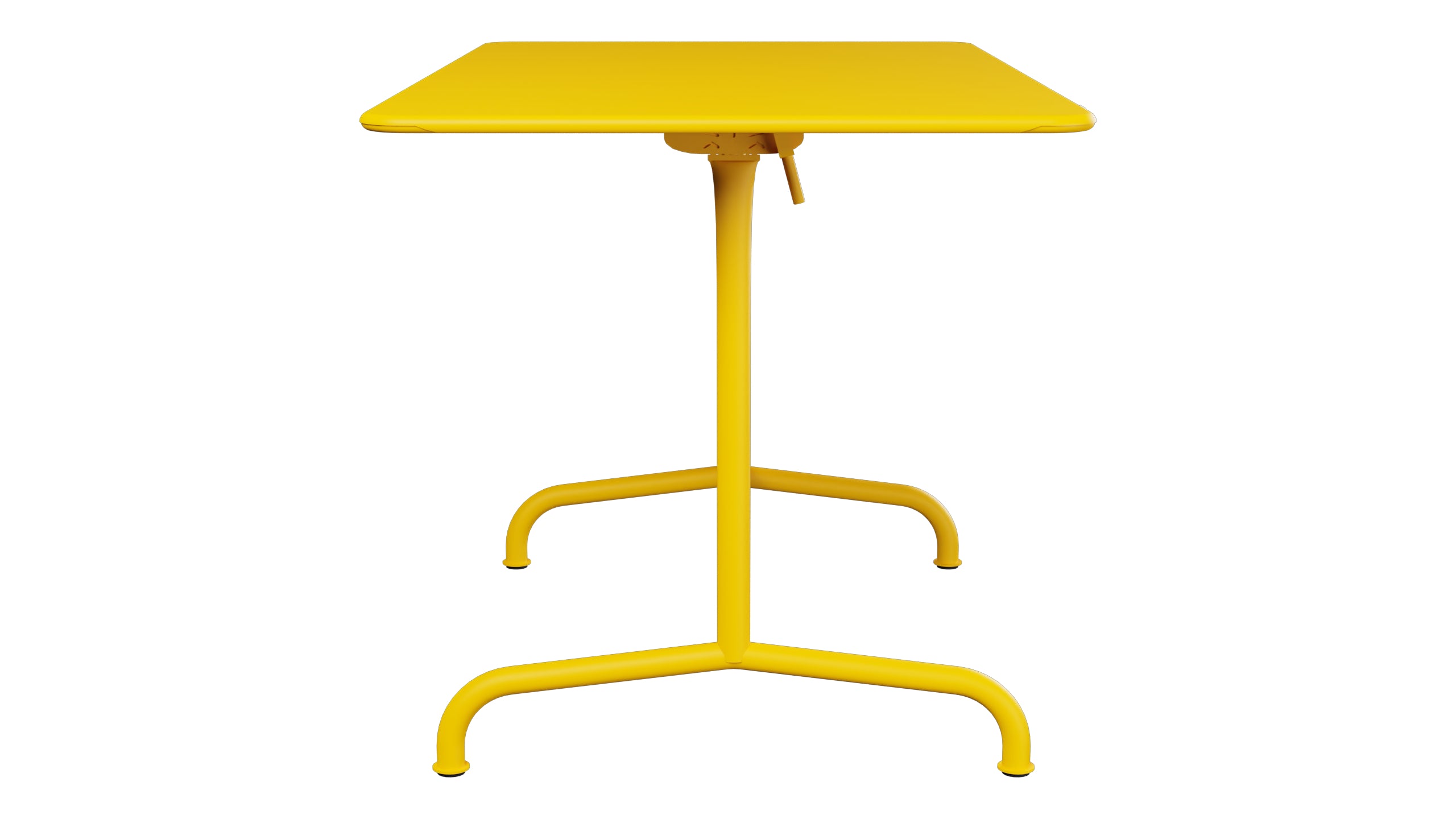 Rigi Metall-Gartentisch 120x70 klappbar in Gelb präsentiert im Onlineshop von KAQTU Design AG. Gartentisch ist von Schaffner