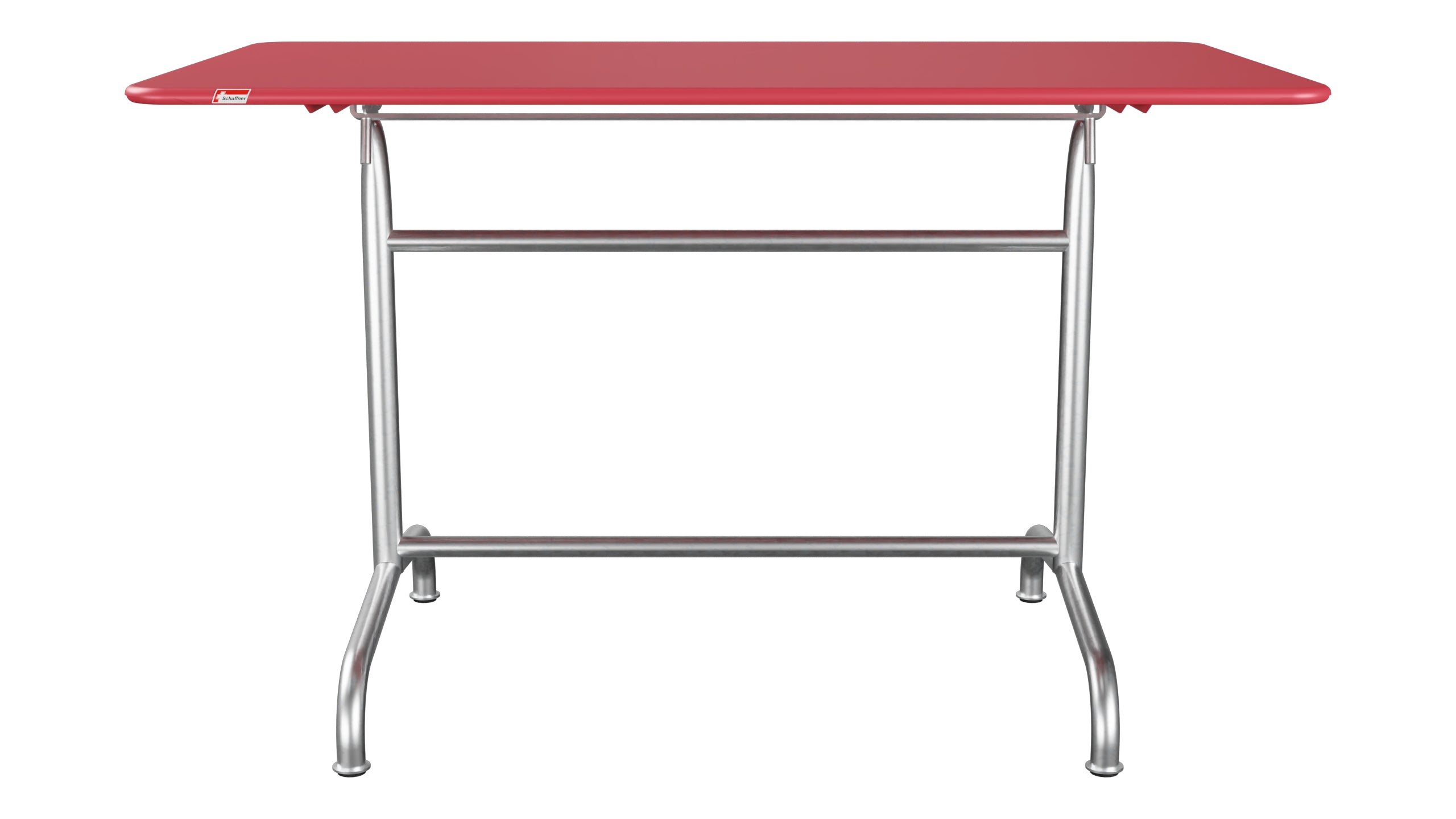 Rigi Metall-Gartentisch 120x70 klappbar in Ahornrot präsentiert im Onlineshop von KAQTU Design AG. Gartentisch ist von Schaffner