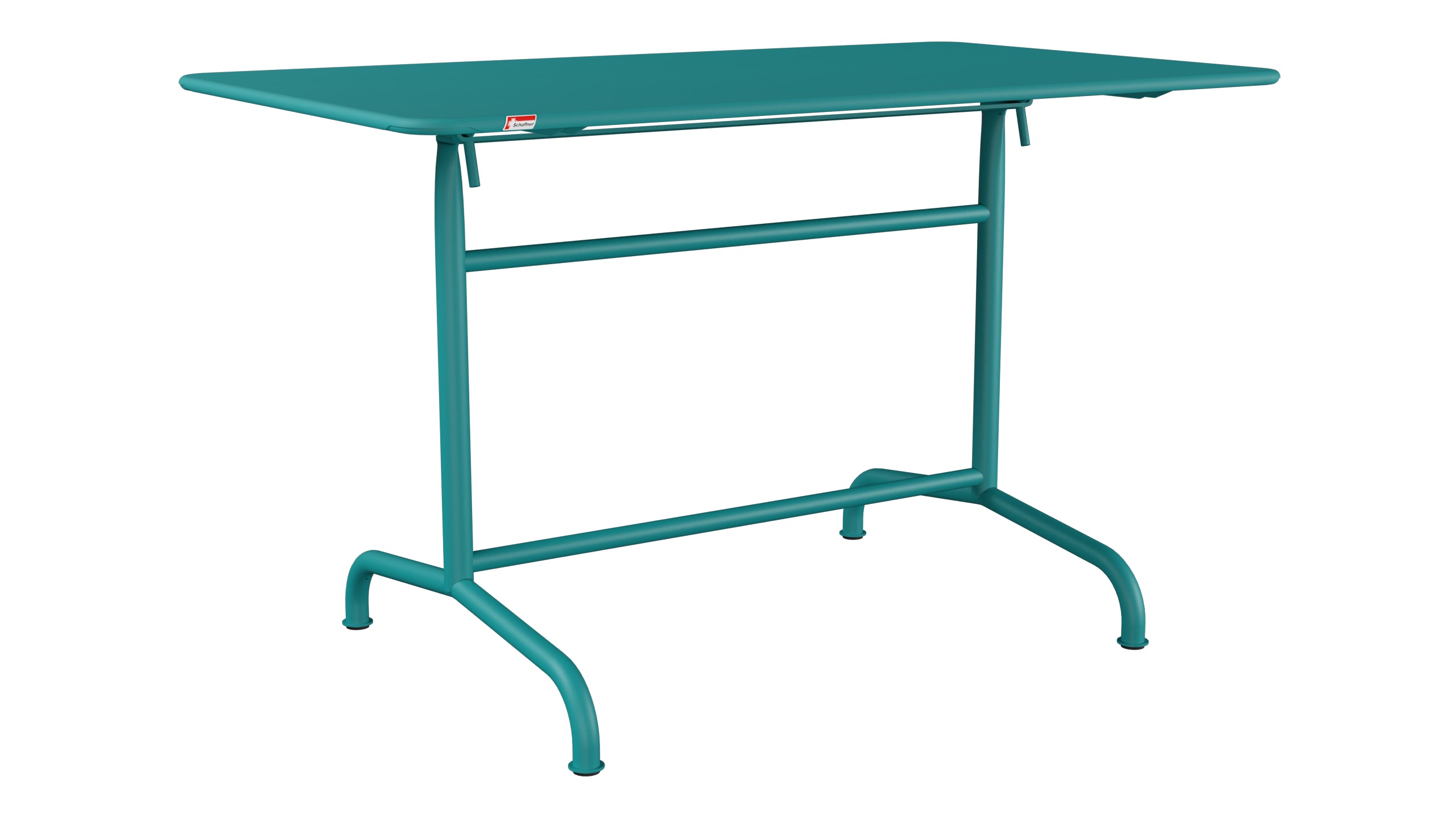 Rigi Metall-Gartentisch 120x70 klappbar in Kaliblau präsentiert im Onlineshop von KAQTU Design AG. Gartentisch ist von Schaffner