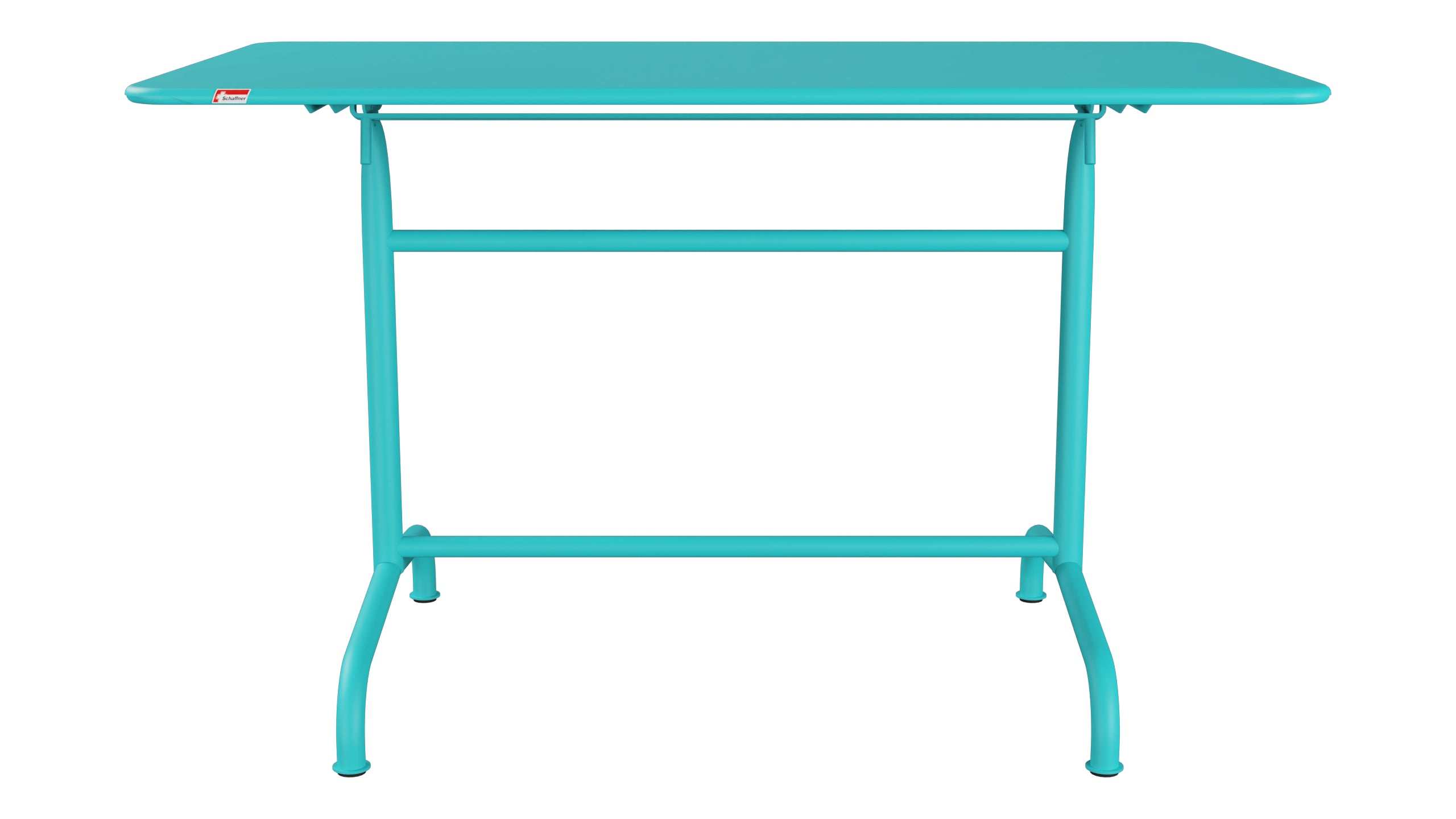 Rigi Metall-Gartentisch 120x70 klappbar in Türkis präsentiert im Onlineshop von KAQTU Design AG. Gartentisch ist von Schaffner