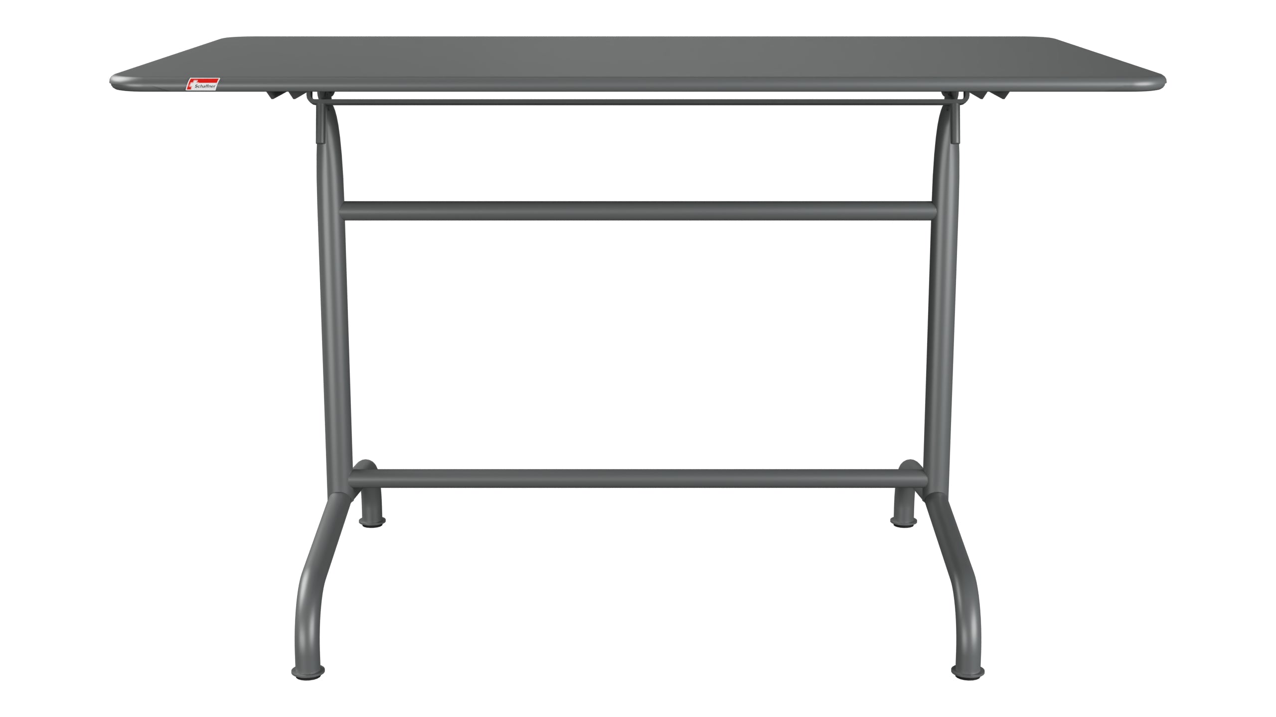 Rigi Metall-Gartentisch 120x70 klappbar in Graphit präsentiert im Onlineshop von KAQTU Design AG. Gartentisch ist von Schaffner