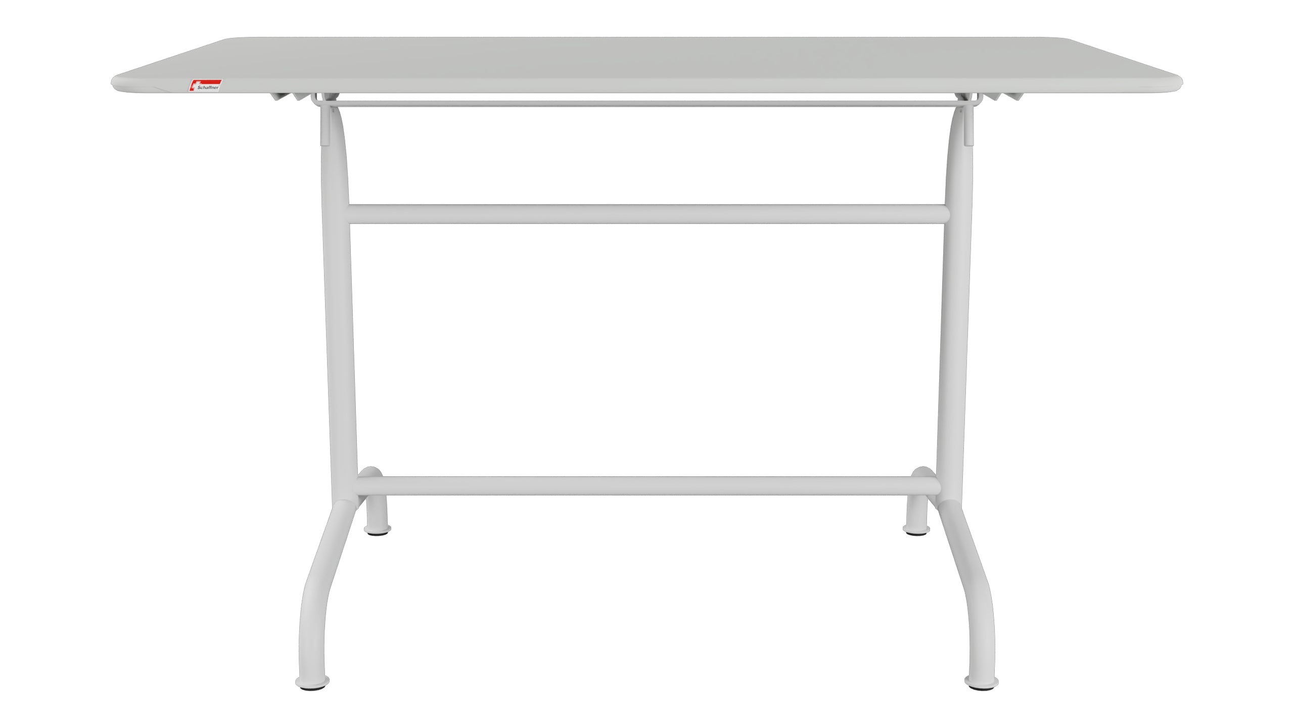 Rigi Metall-Gartentisch 120x70 klappbar in Alusilber präsentiert im Onlineshop von KAQTU Design AG. Gartentisch ist von Schaffner