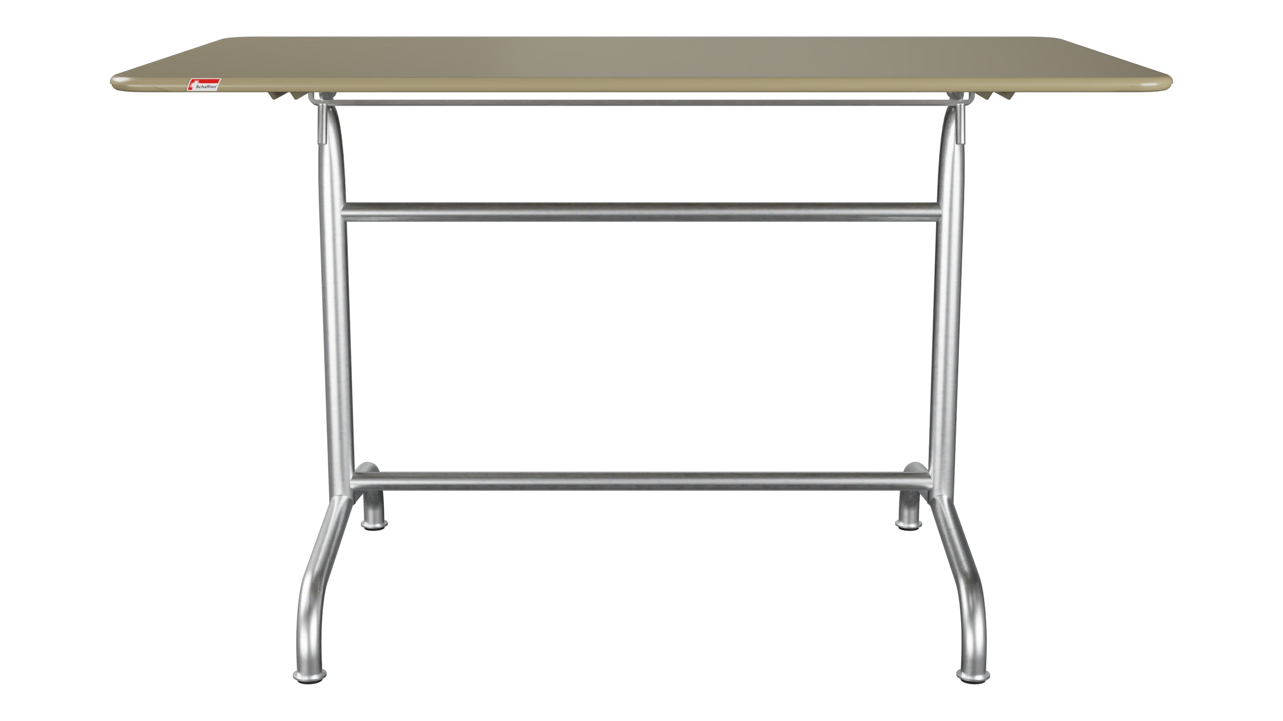 Rigi Metall-Gartentisch 120x70 klappbar in Champagner präsentiert im Onlineshop von KAQTU Design AG. Gartentisch ist von Schaffner
