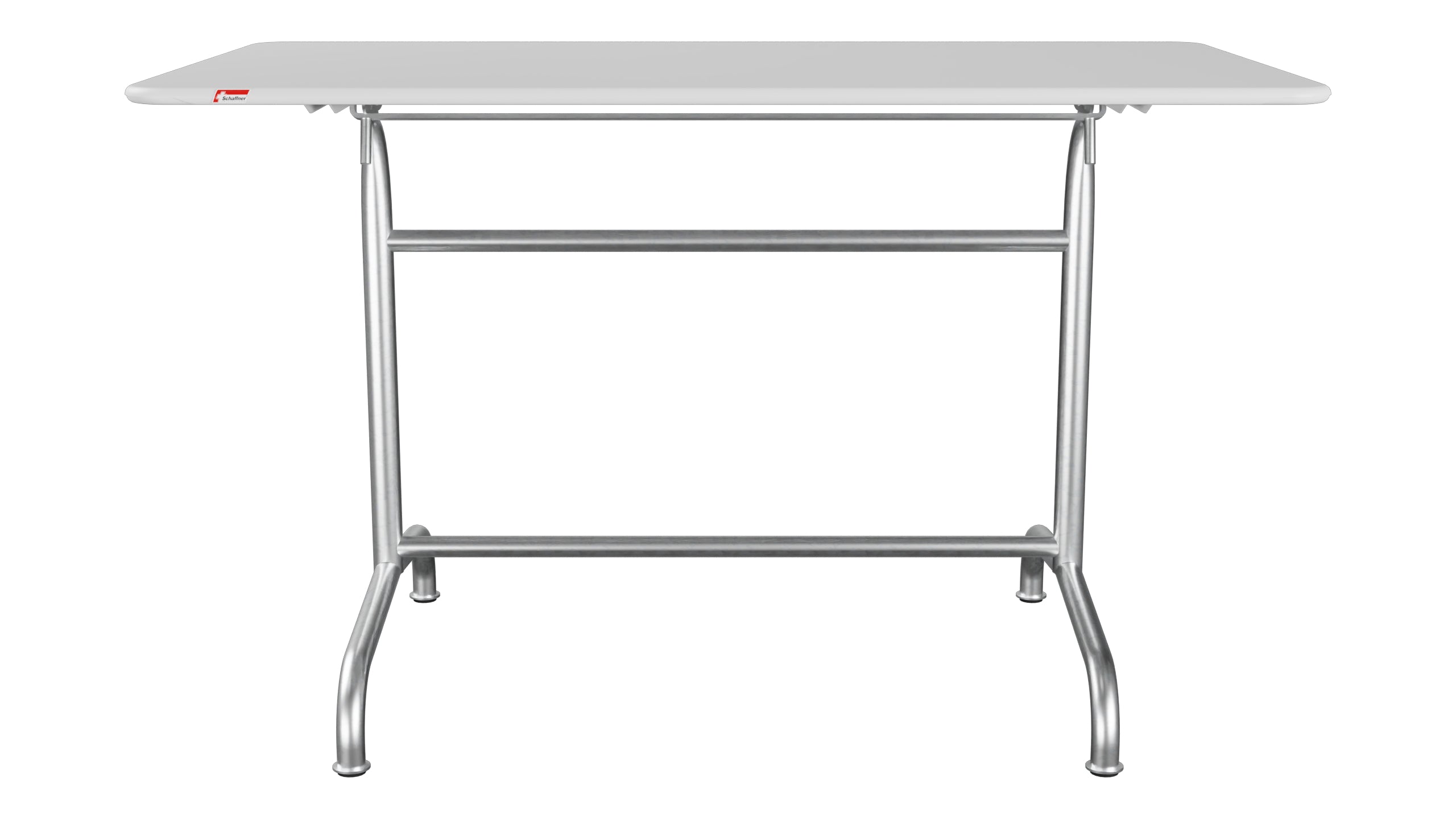 Rigi Metall-Gartentisch 120x70 klappbar in Weiss präsentiert im Onlineshop von KAQTU Design AG. Gartentisch ist von Schaffner