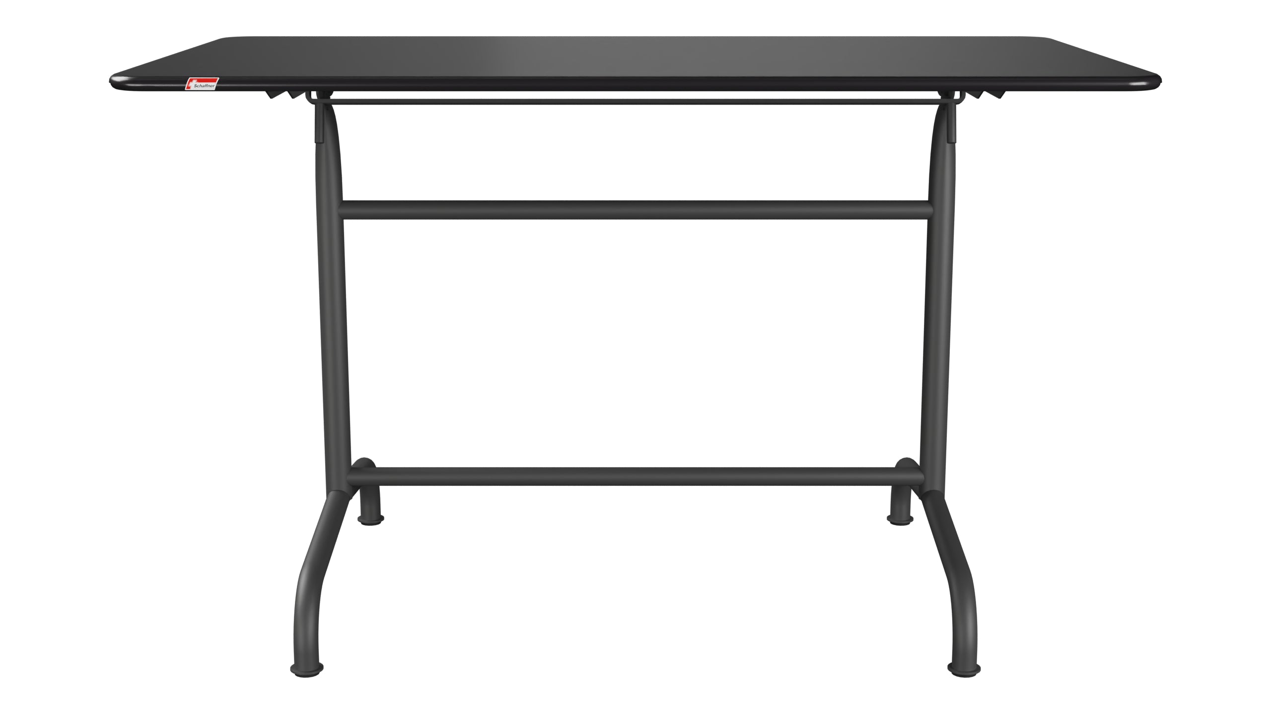 Rigi Metall-Gartentisch 120x70 klappbar in Schwarz präsentiert im Onlineshop von KAQTU Design AG. Gartentisch ist von Schaffner