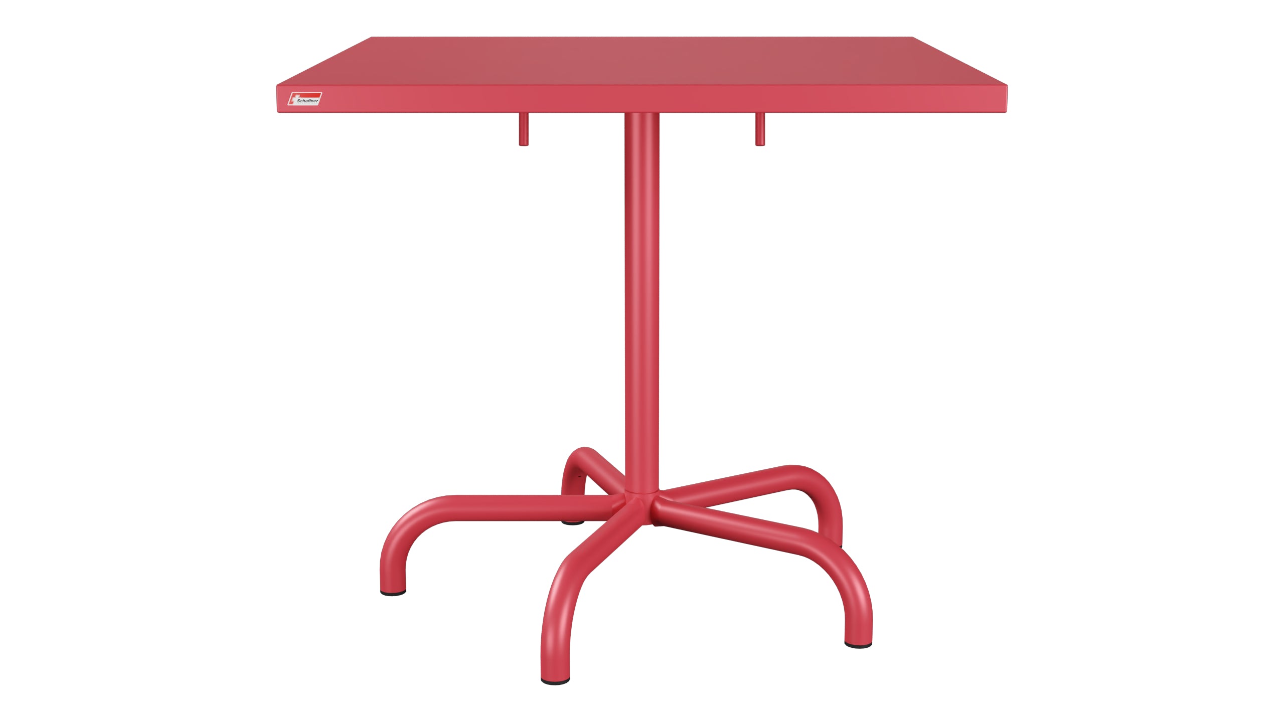 Säntis Metall-Gartentisch 80x80 klappbar in Ahornrot präsentiert im Onlineshop von KAQTU Design AG. Gartentisch ist von Schaffner