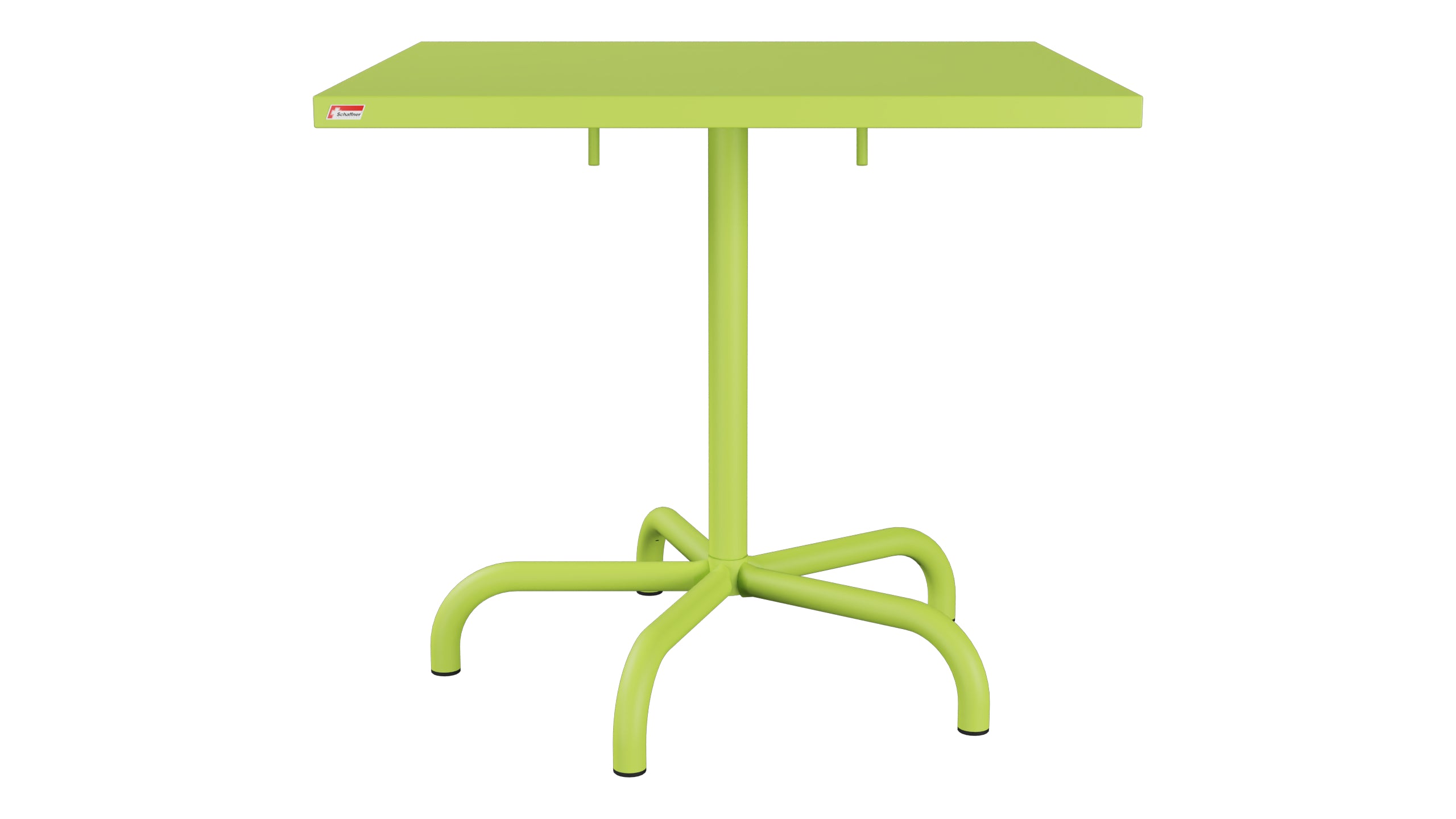 Säntis Metall-Gartentisch 80x80 klappbar in Hellgrün präsentiert im Onlineshop von KAQTU Design AG. Gartentisch ist von Schaffner