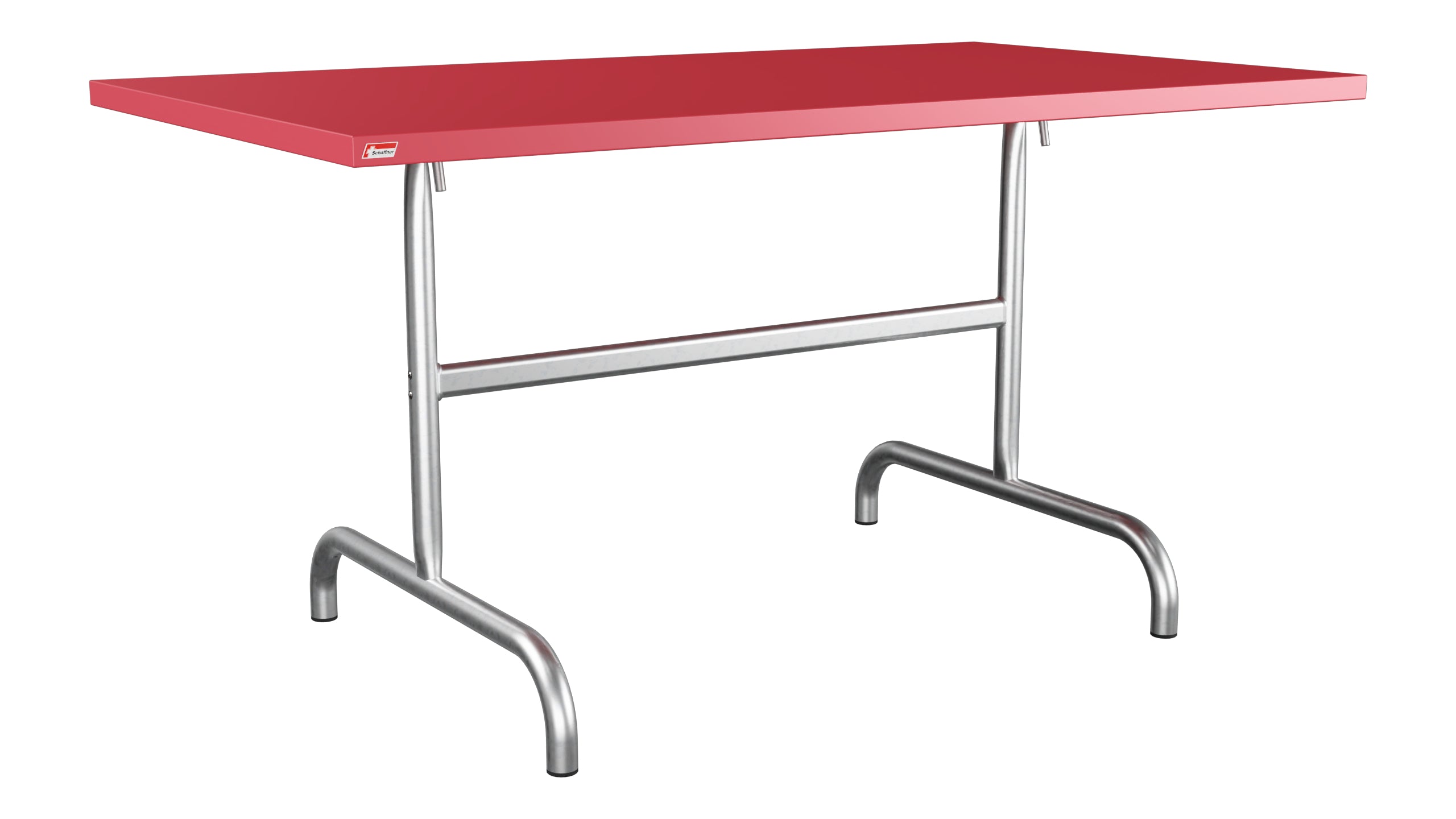 Säntis Metall-Gartentisch 140x80 klappbar in Ahornrot präsentiert im Onlineshop von KAQTU Design AG. Gartentisch ist von Schaffner