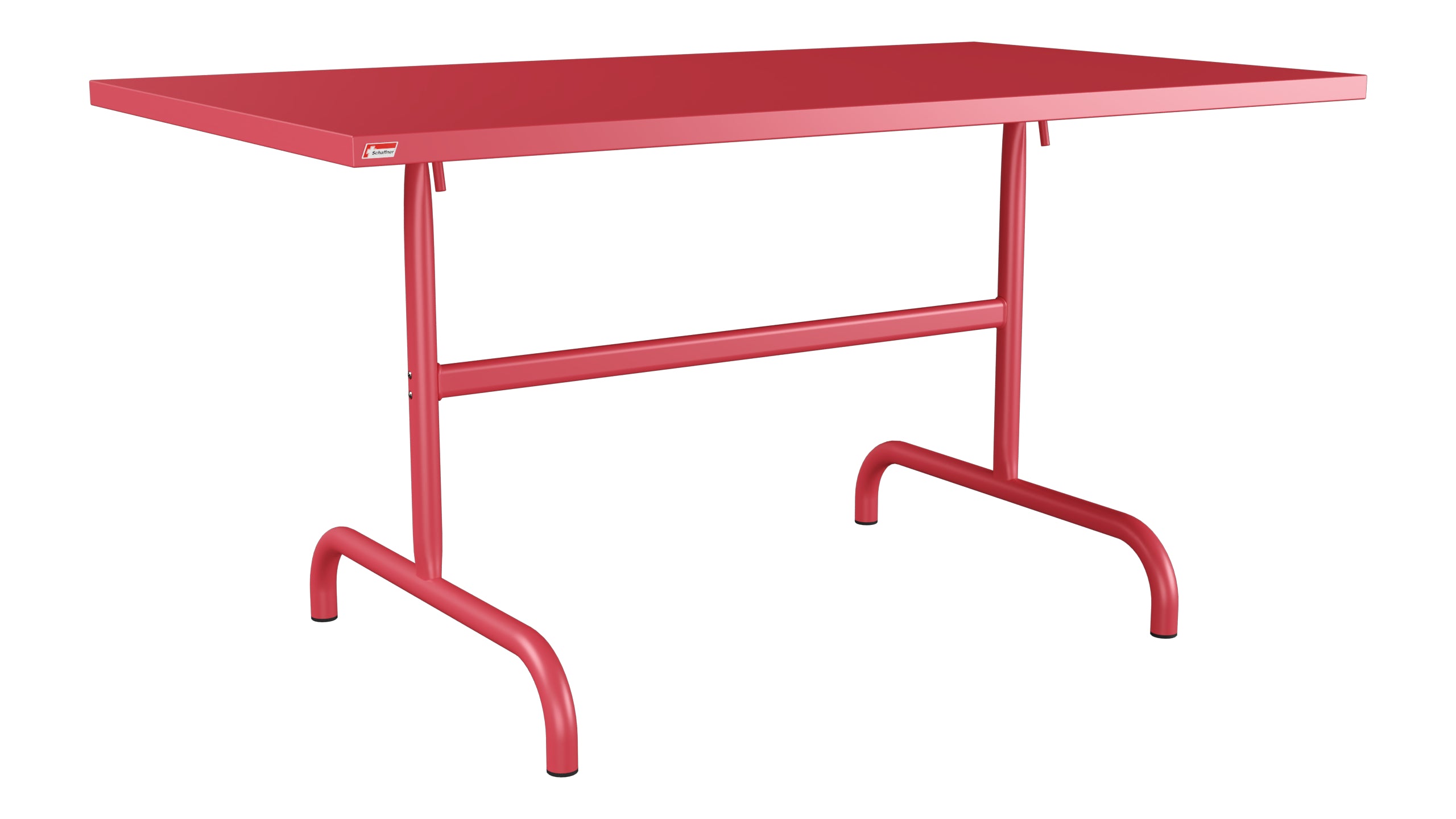 Säntis Metall-Gartentisch 140x80 klappbar in Ahornrot präsentiert im Onlineshop von KAQTU Design AG. Gartentisch ist von Schaffner