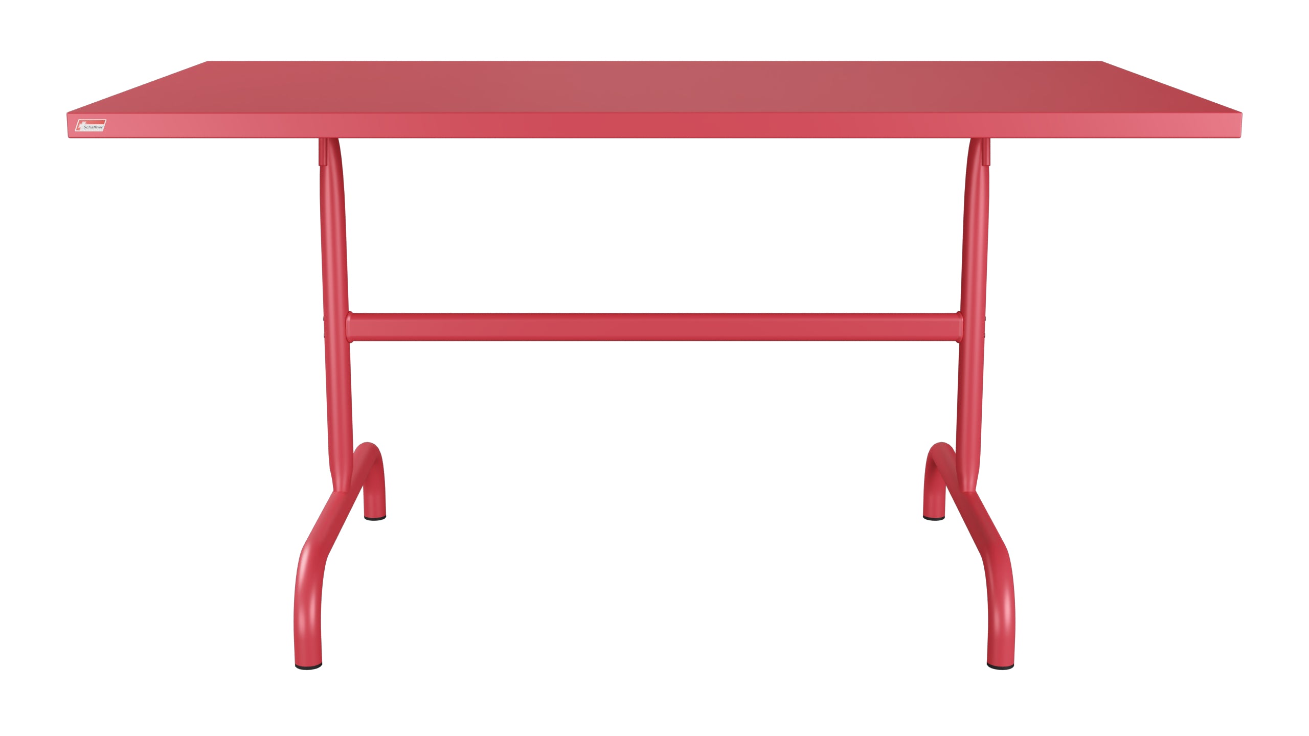 Säntis Metall-Gartentisch 140x80 klappbar in Ahornrot präsentiert im Onlineshop von KAQTU Design AG. Gartentisch ist von Schaffner