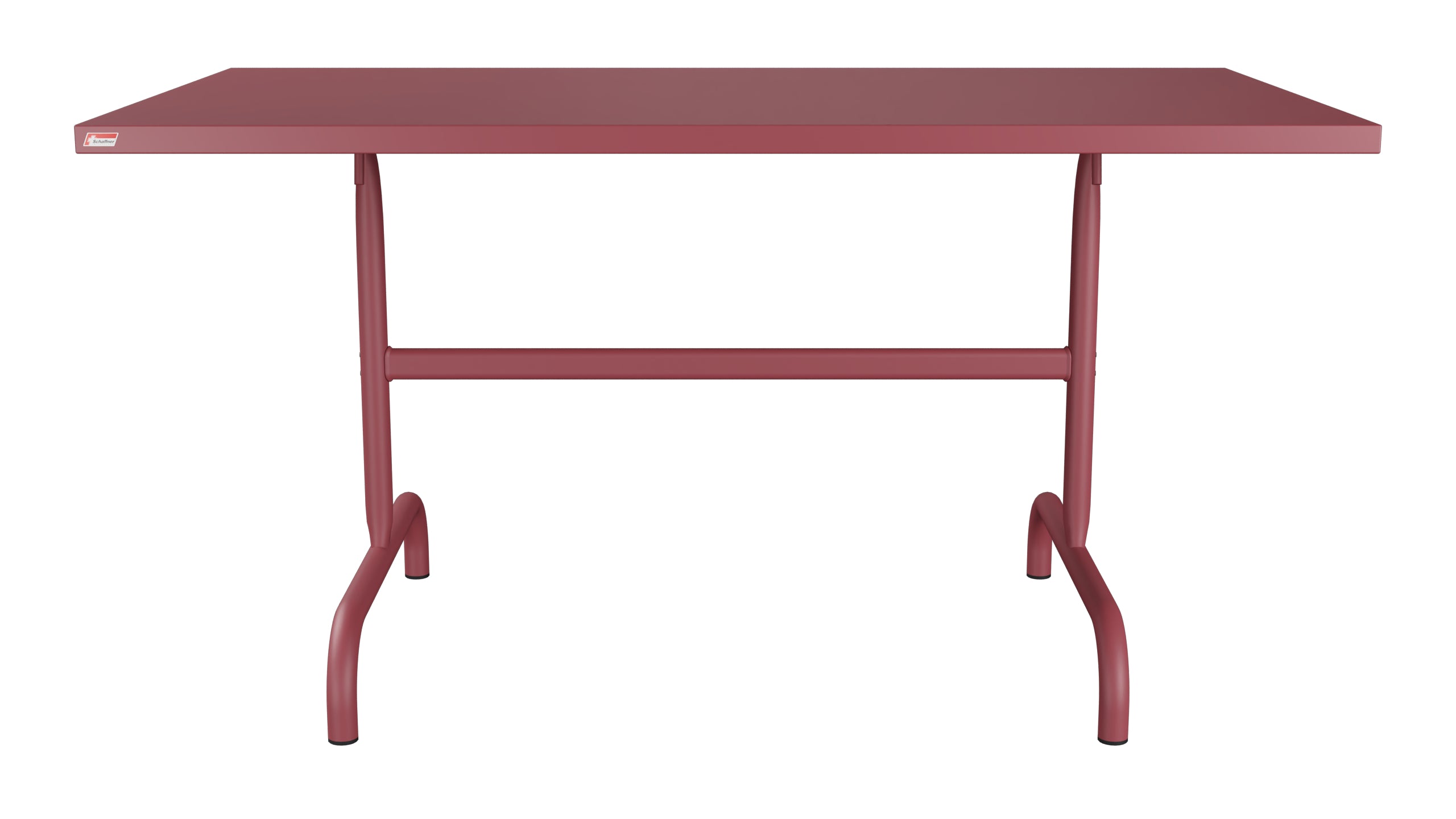 Säntis Metall-Gartentisch 140x80 klappbar in Bordeaux präsentiert im Onlineshop von KAQTU Design AG. Gartentisch ist von Schaffner