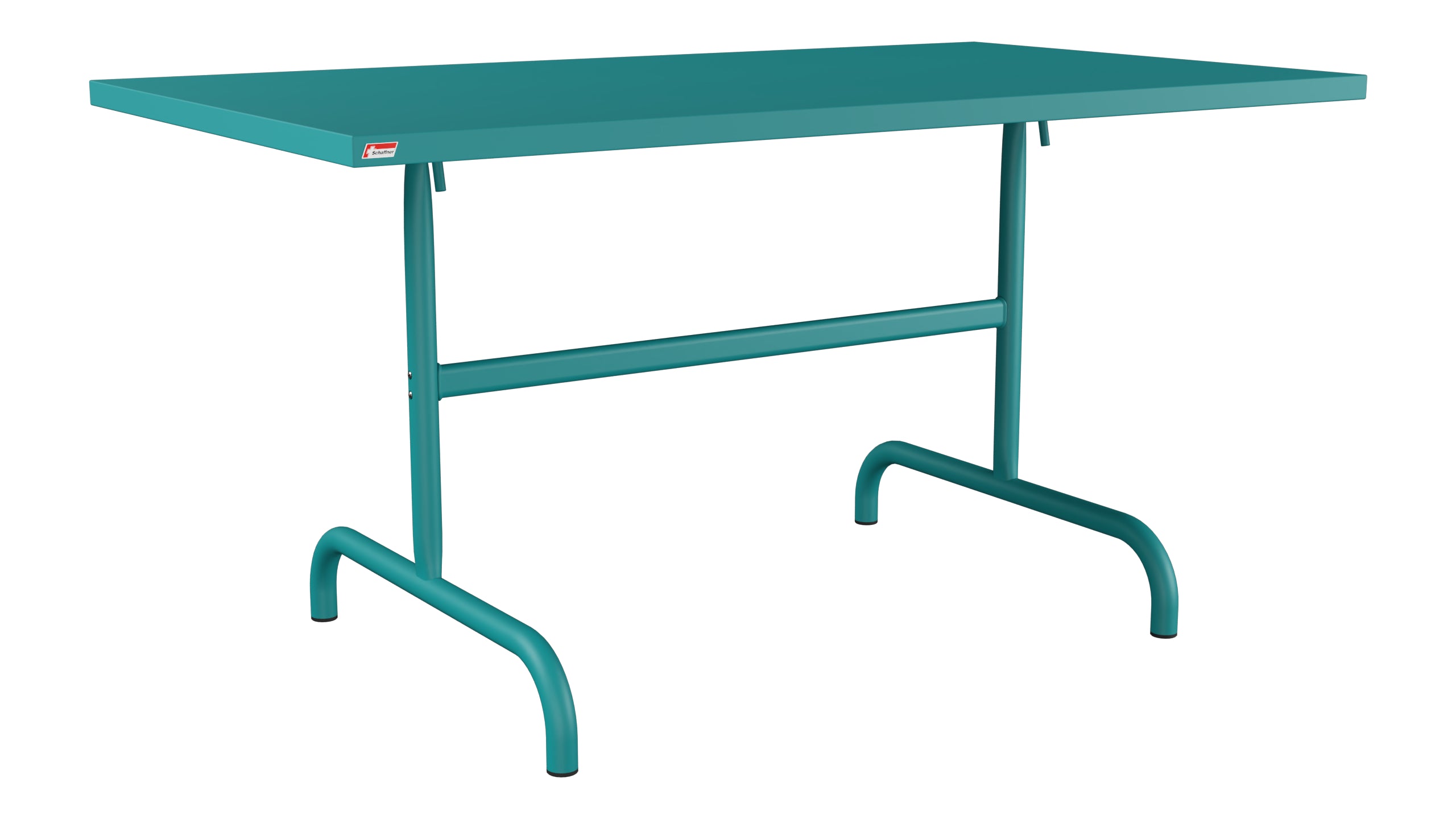 Säntis Metall-Gartentisch 140x80 klappbar in Kaliblau präsentiert im Onlineshop von KAQTU Design AG. Gartentisch ist von Schaffner