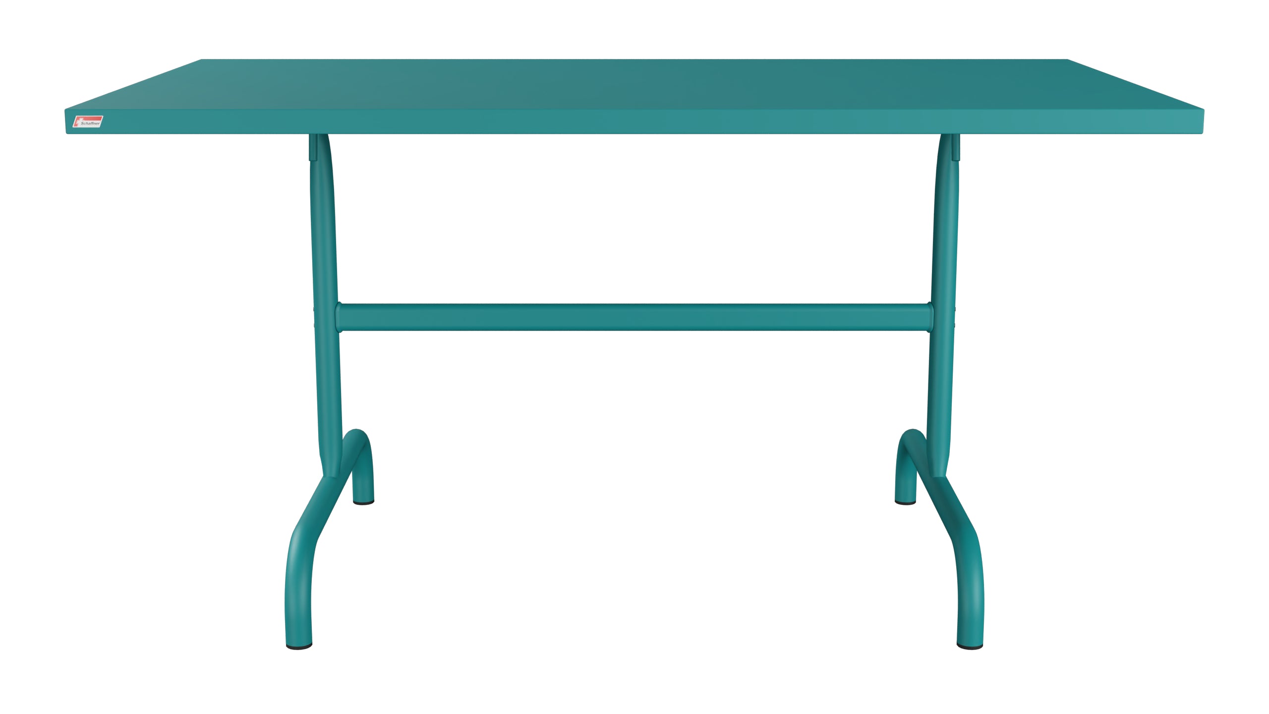 Säntis Metall-Gartentisch 140x80 klappbar in Kaliblau präsentiert im Onlineshop von KAQTU Design AG. Gartentisch ist von Schaffner