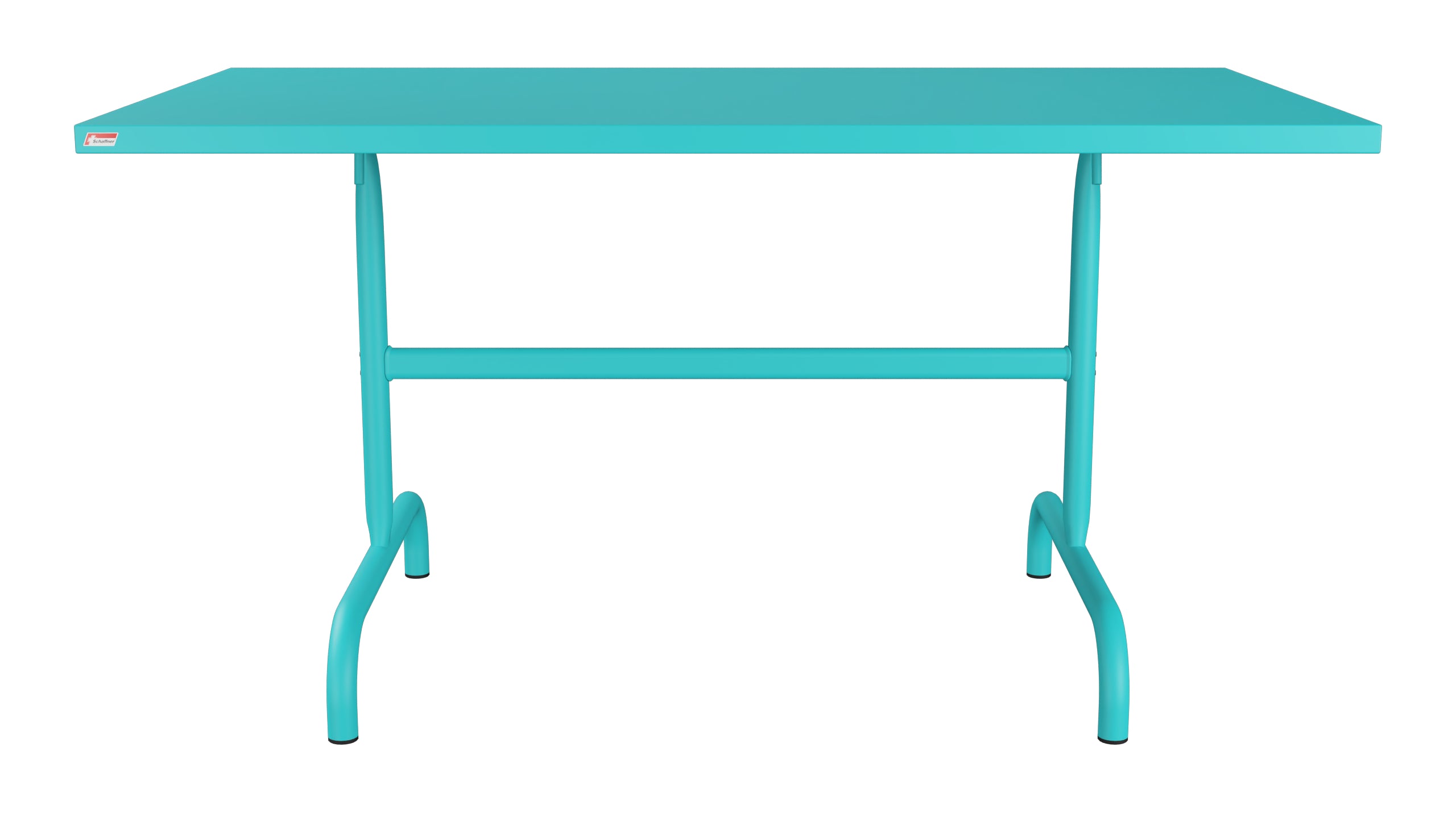 Säntis Metall-Gartentisch 140x80 klappbar in Türkis präsentiert im Onlineshop von KAQTU Design AG. Gartentisch ist von Schaffner