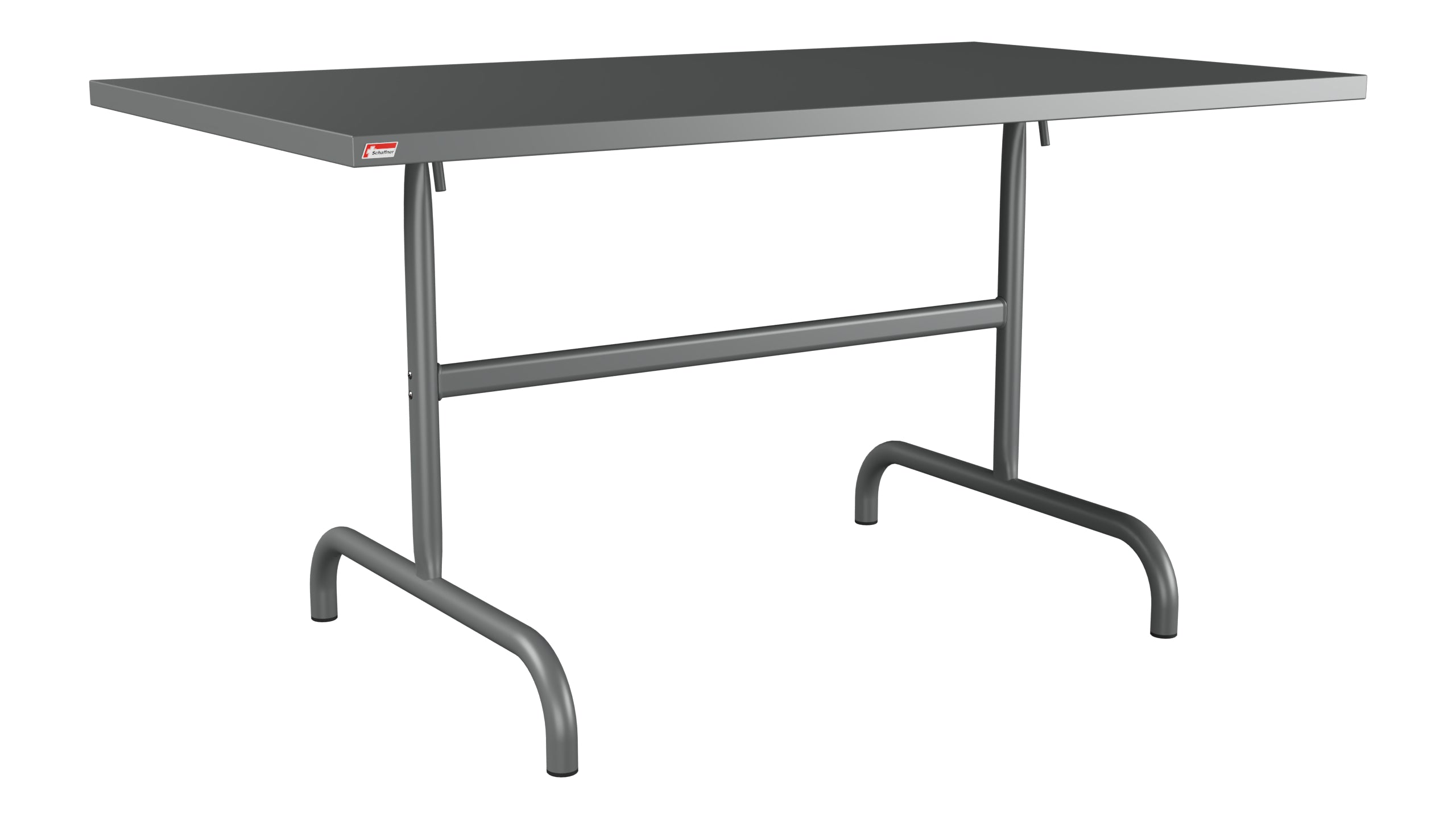 Säntis Metall-Gartentisch 140x80 klappbar in Graphit präsentiert im Onlineshop von KAQTU Design AG. Gartentisch ist von Schaffner